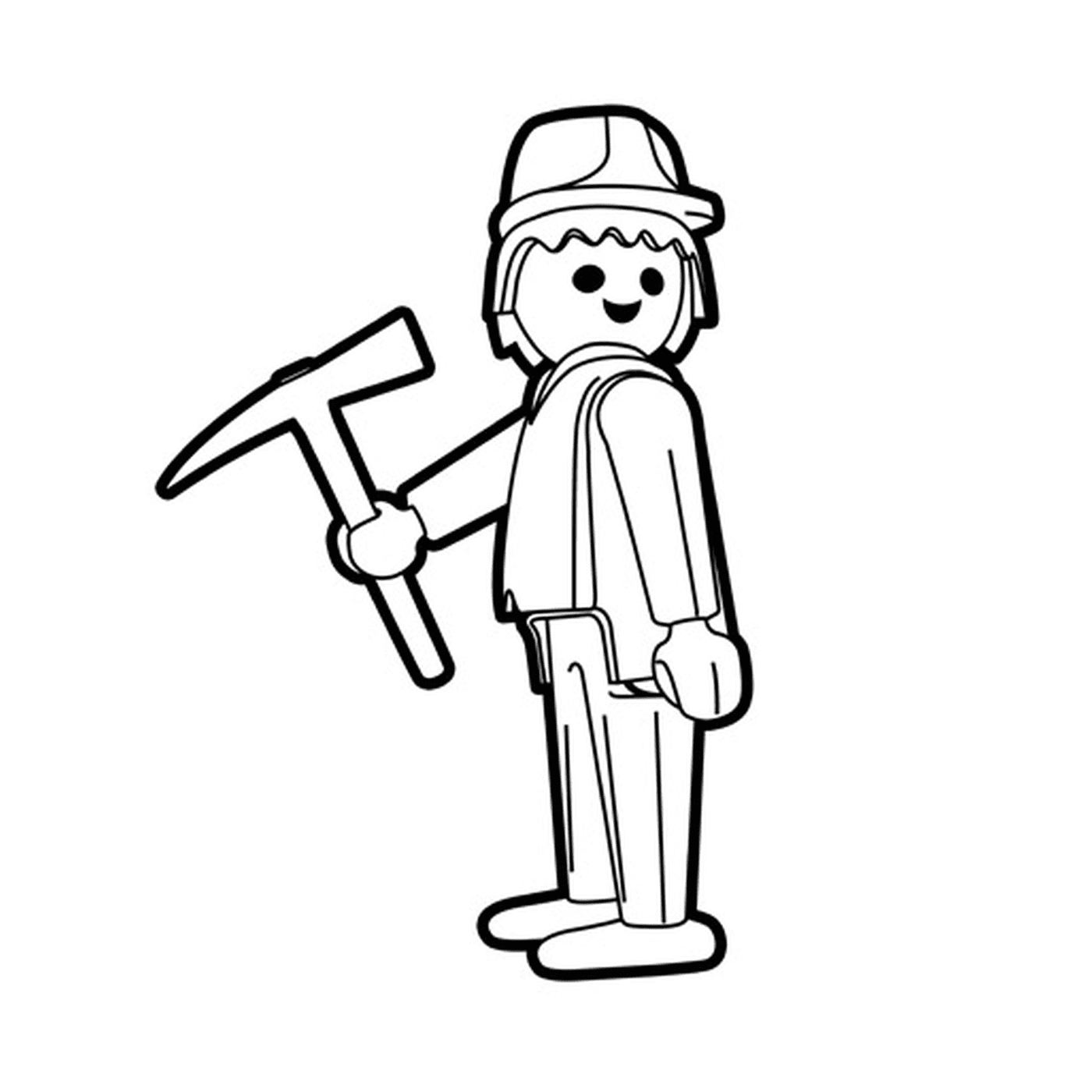  Man holding a hammer 