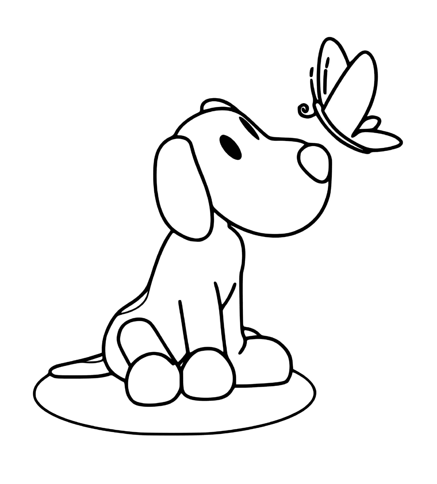  Dog and butterfly 