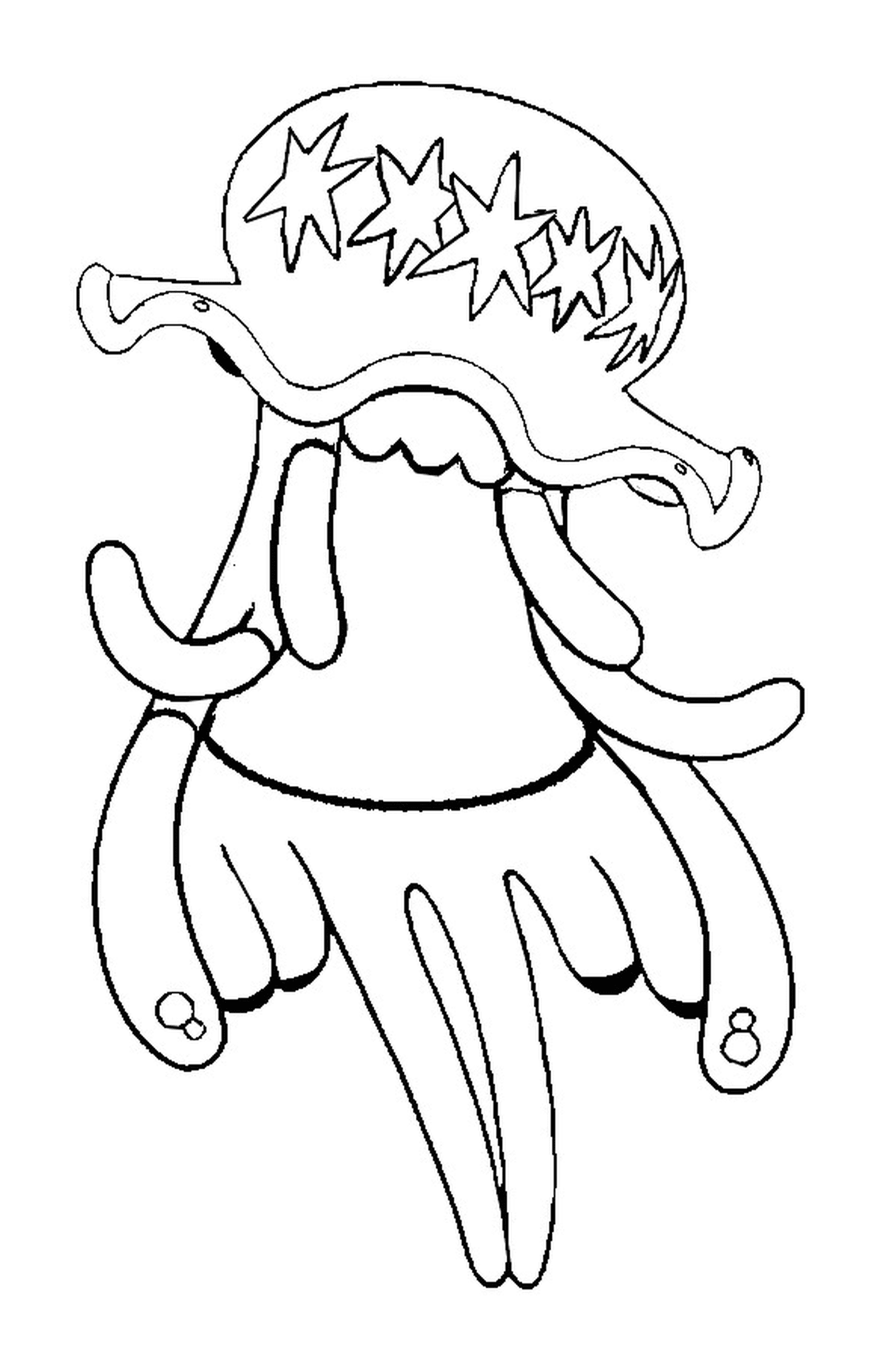  UB 01, длинный осьминог щупальца 