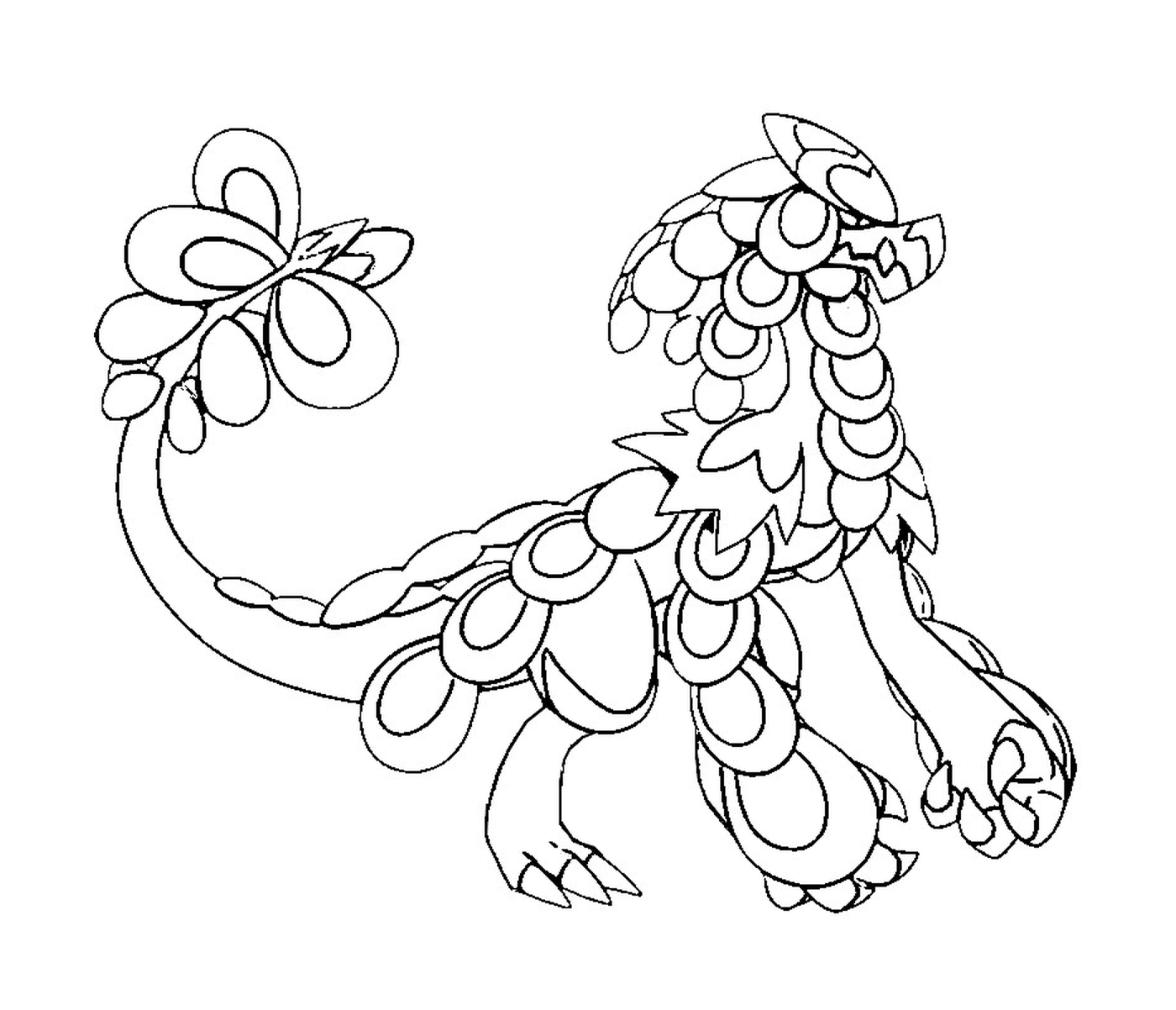  Экайзер, дракон с цветком на хвосте 