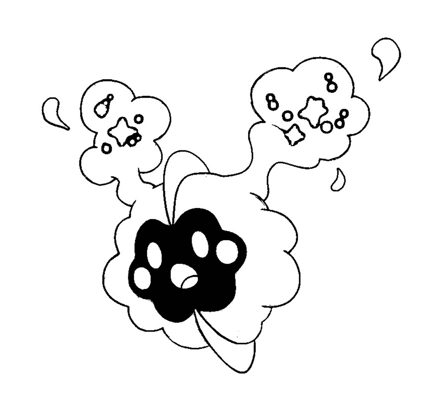  Cosmog, a paw print 
