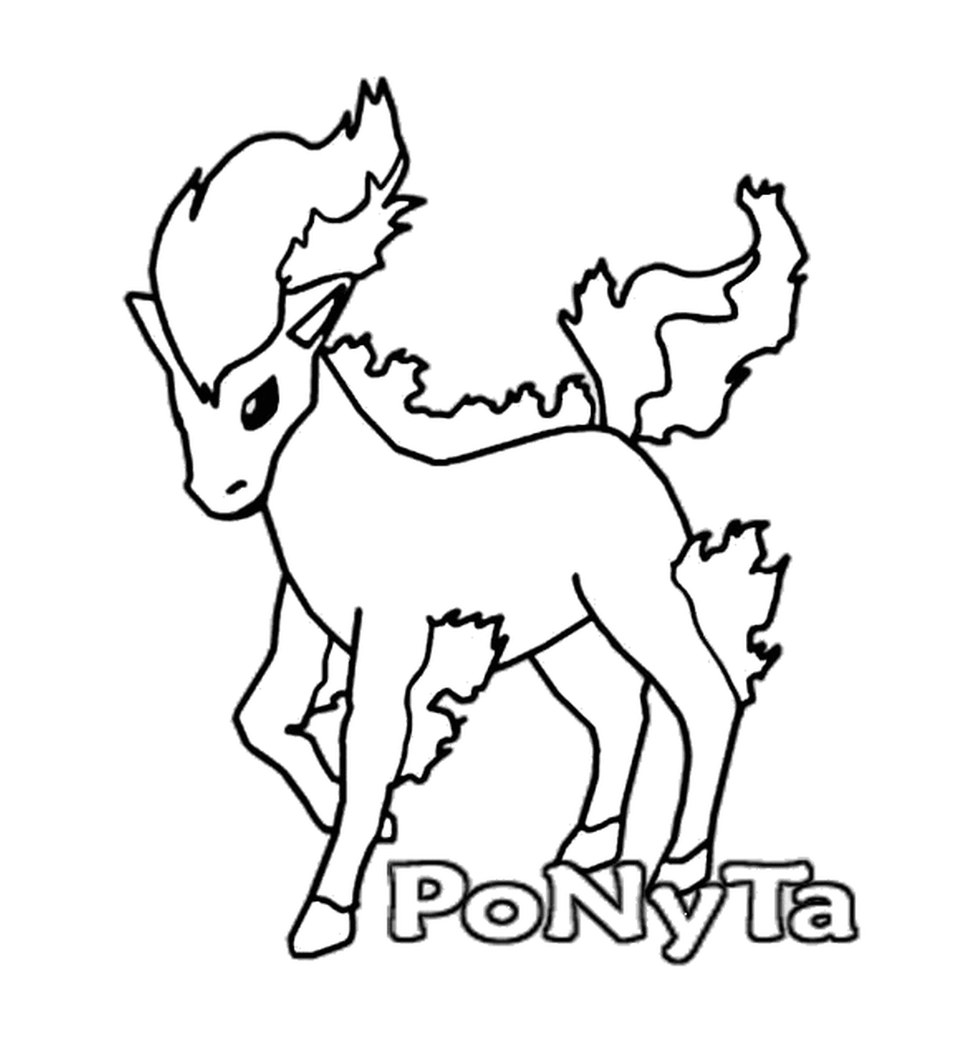  Ponyta : Caballo de fuego elegante 