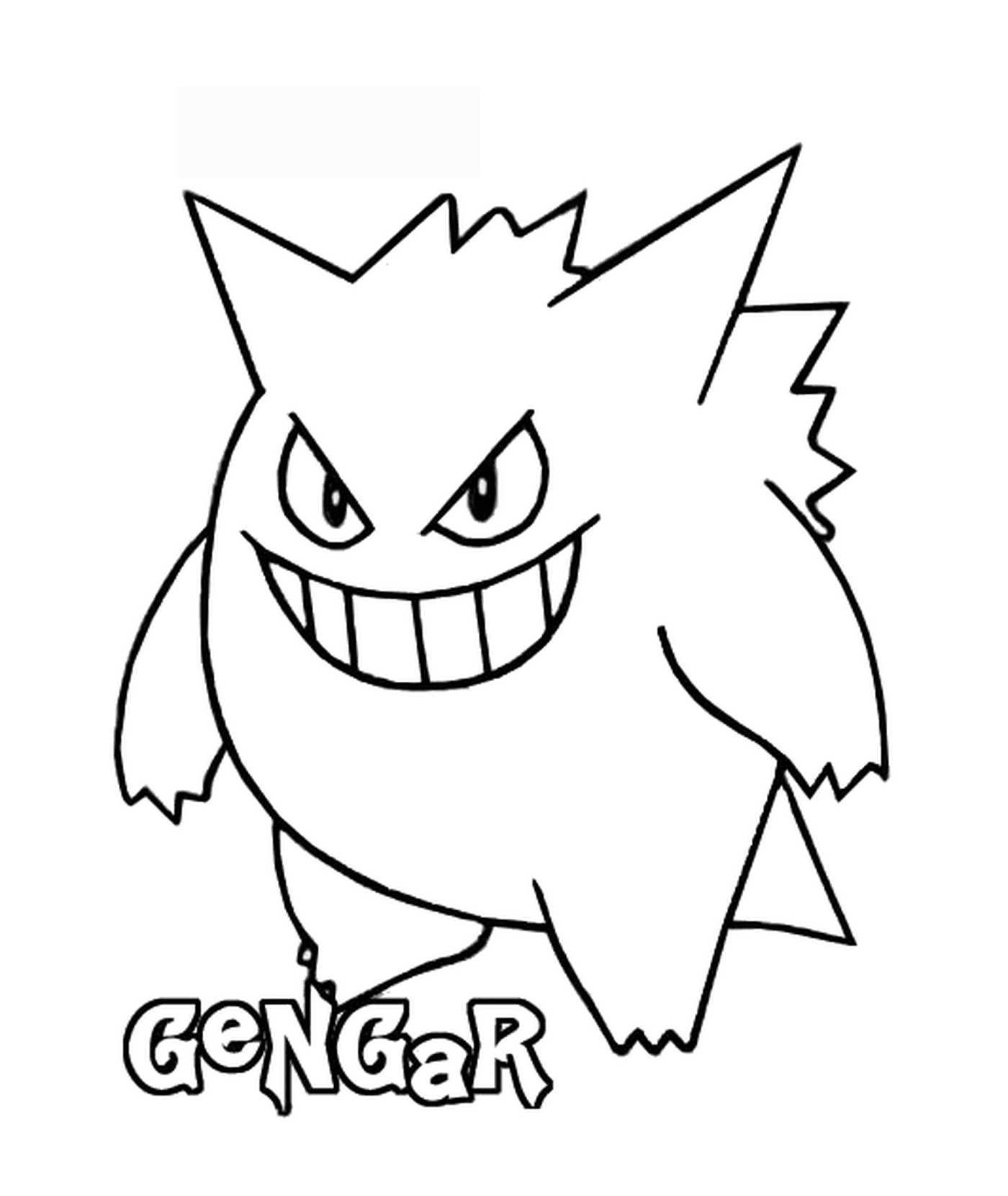  Gengar : Pokémon blanco y negro 
