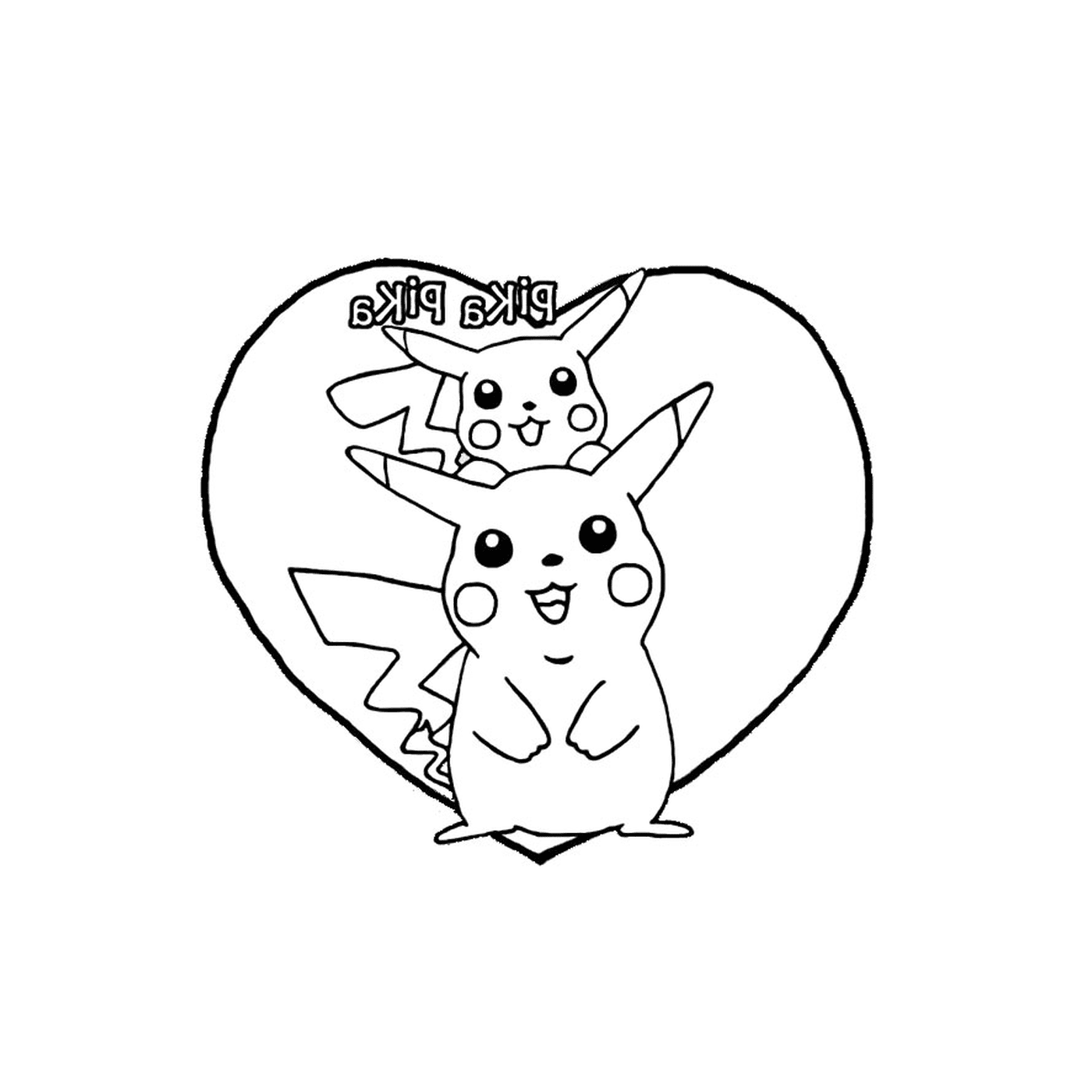  Pikachu e amore nel cuore 