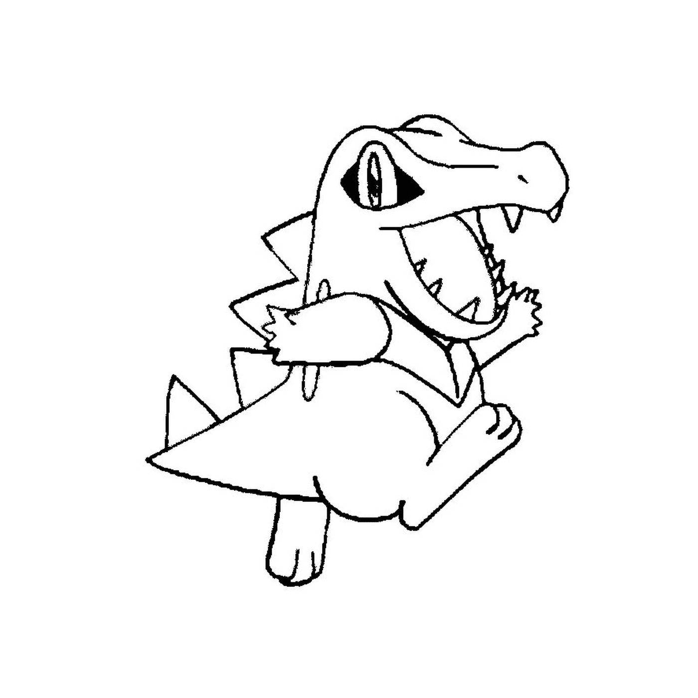  Kaiminus, caimán en estilo cartoon 