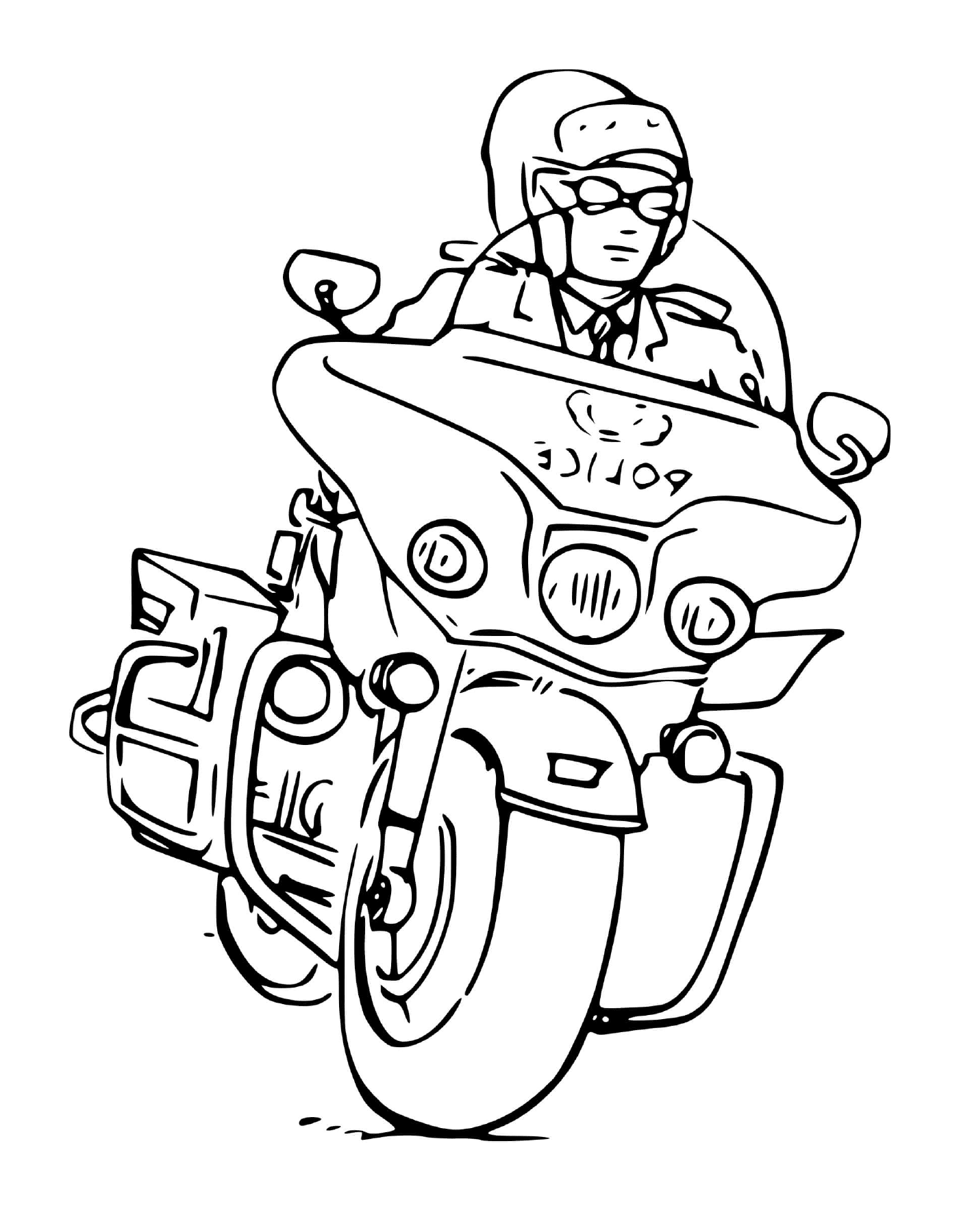  Moto de policía 