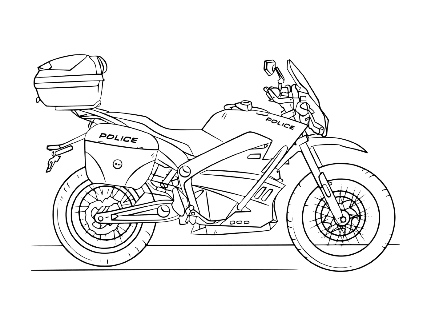  Motorrad der Motopolizei 
