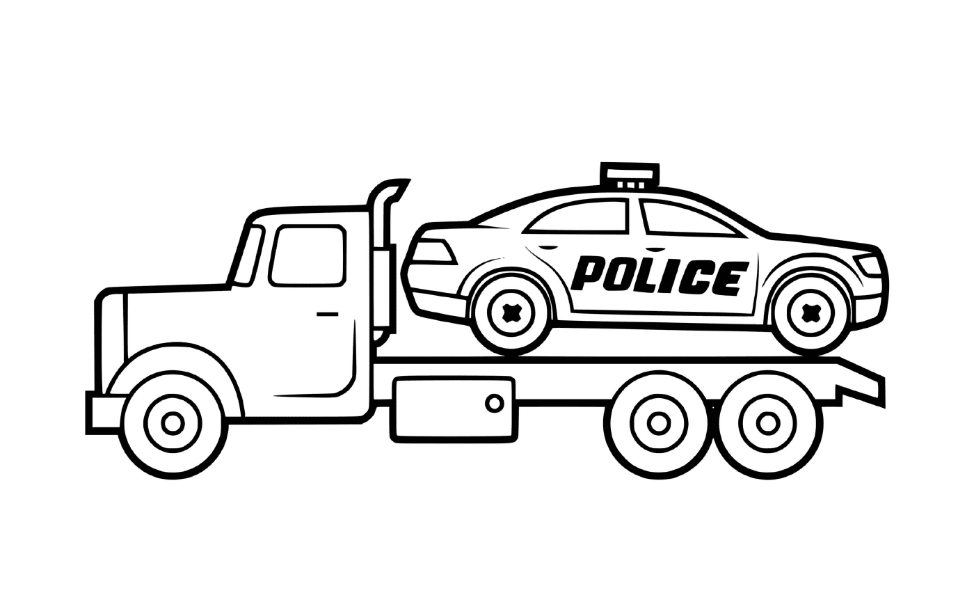  Policía de remolque de automóviles 