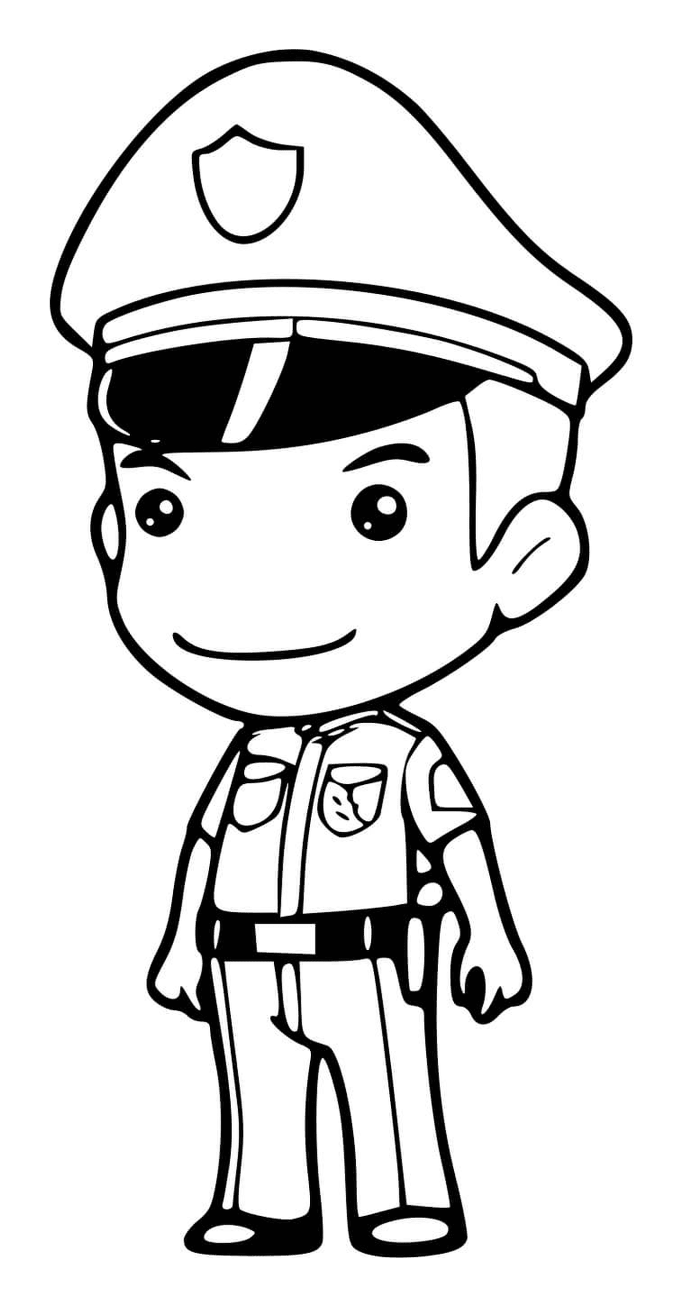  Agente de policía en servicio 