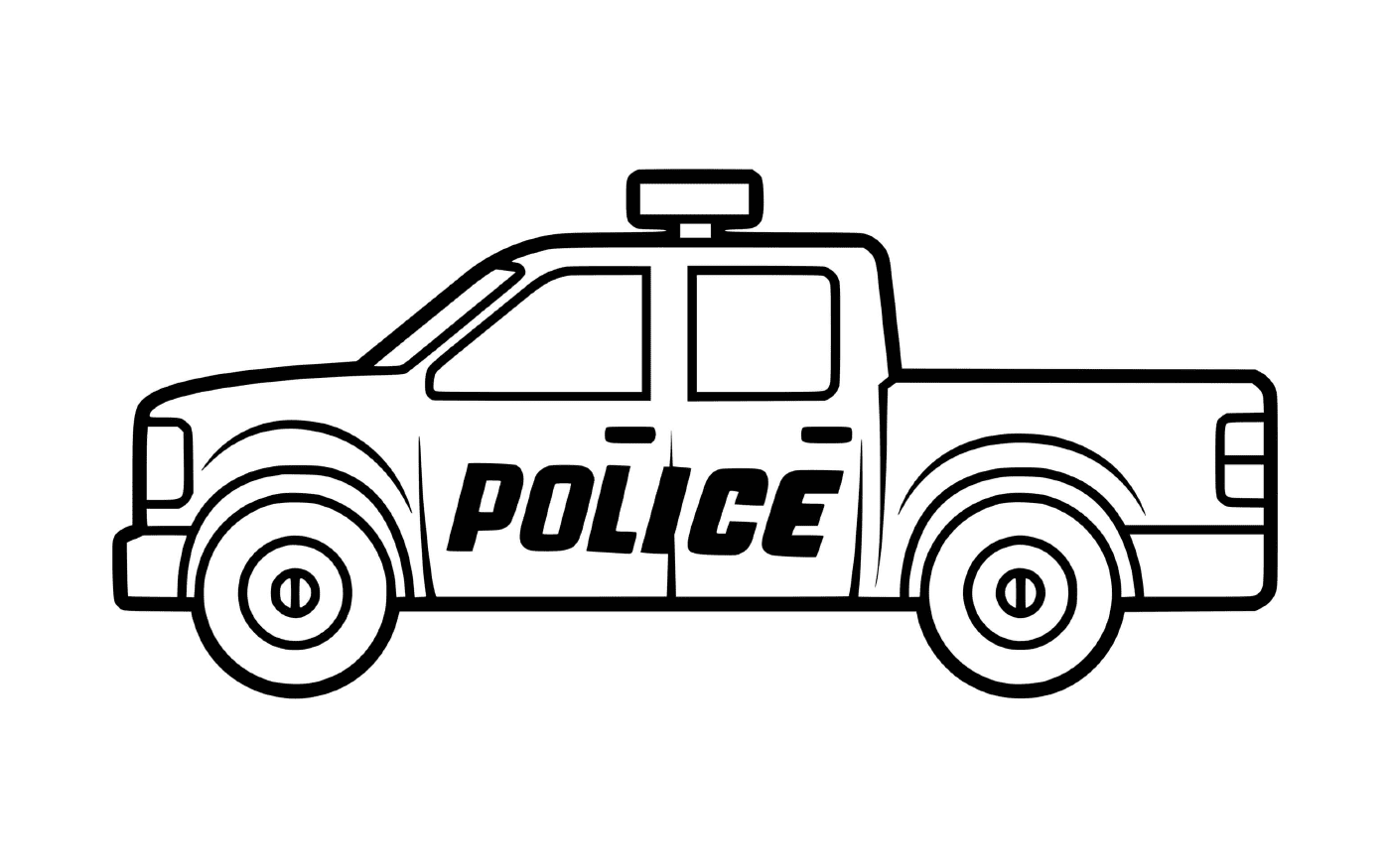  4x4 gendarmerie, police vehicle 