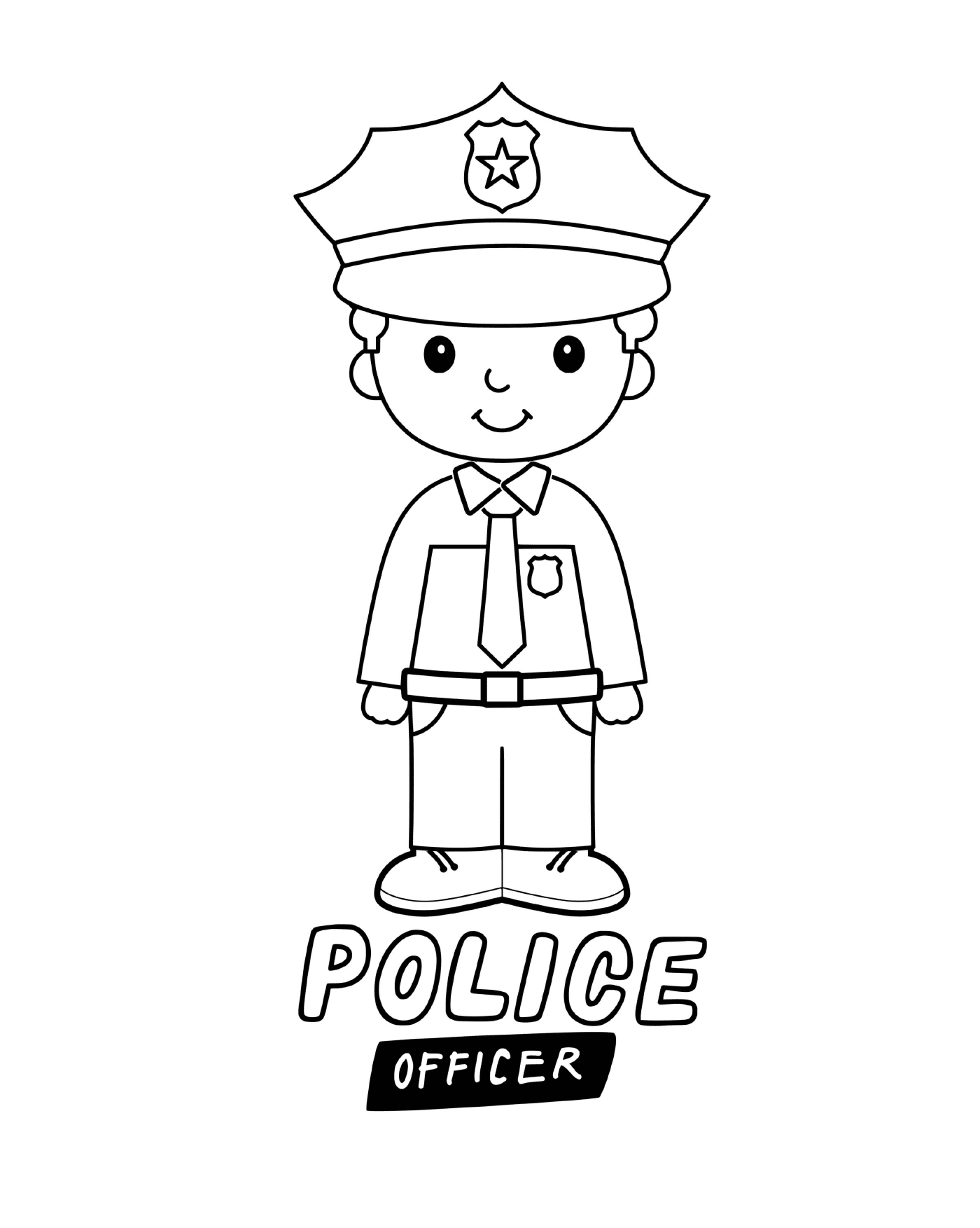  Agente de policía joven 
