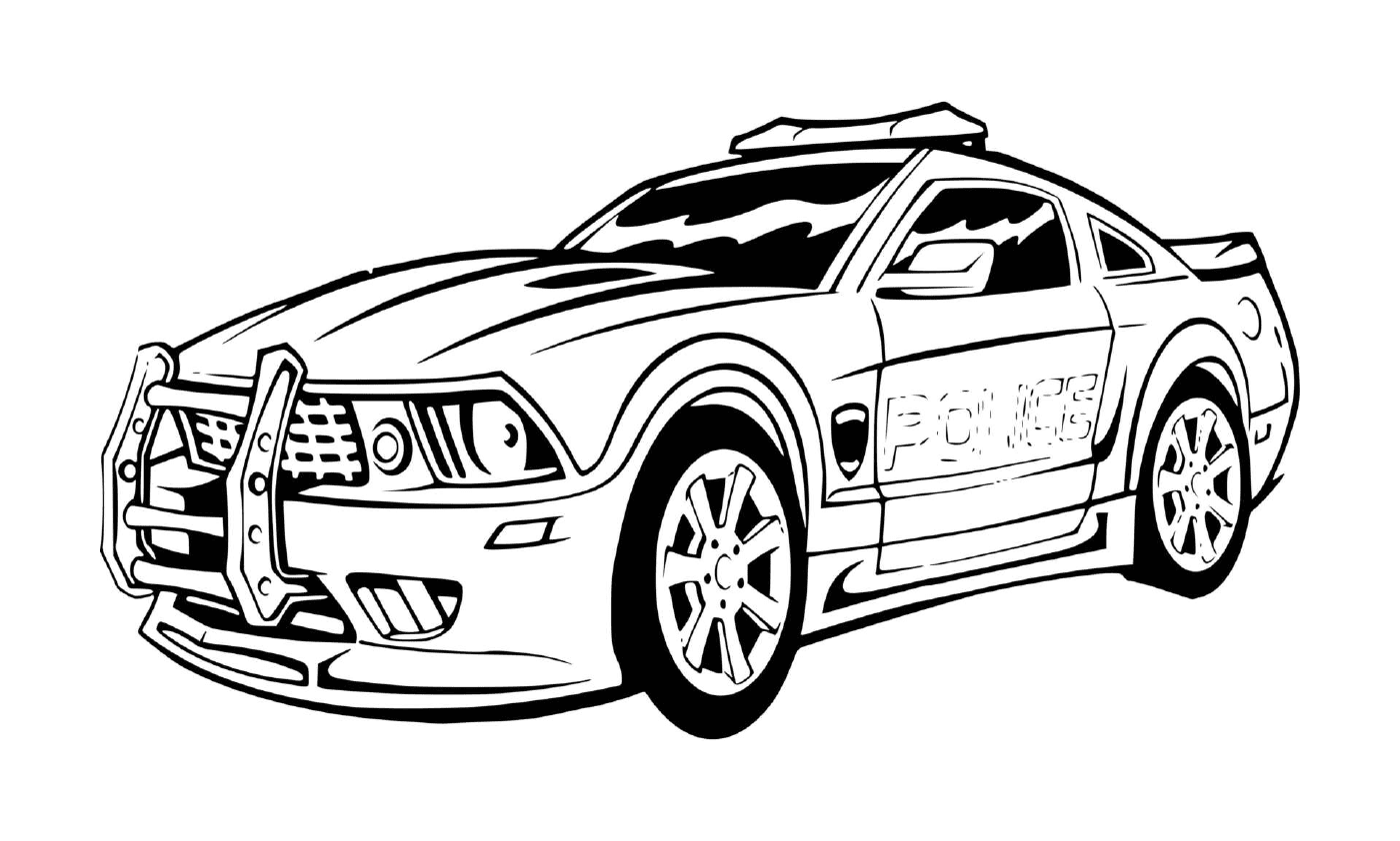  Ford Mustang coche deportivo de la policía 