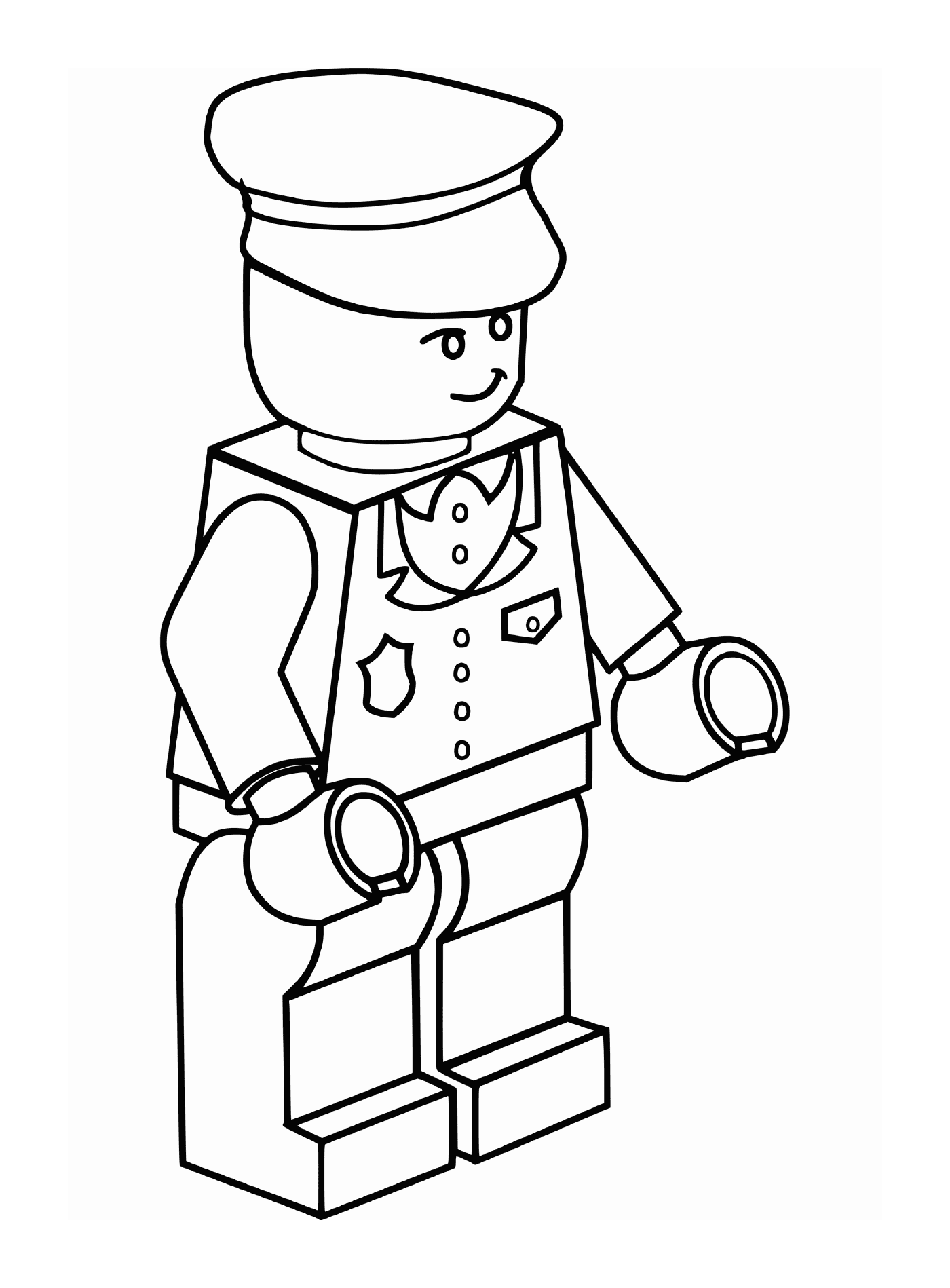  Полицейский Лего-мужчина 