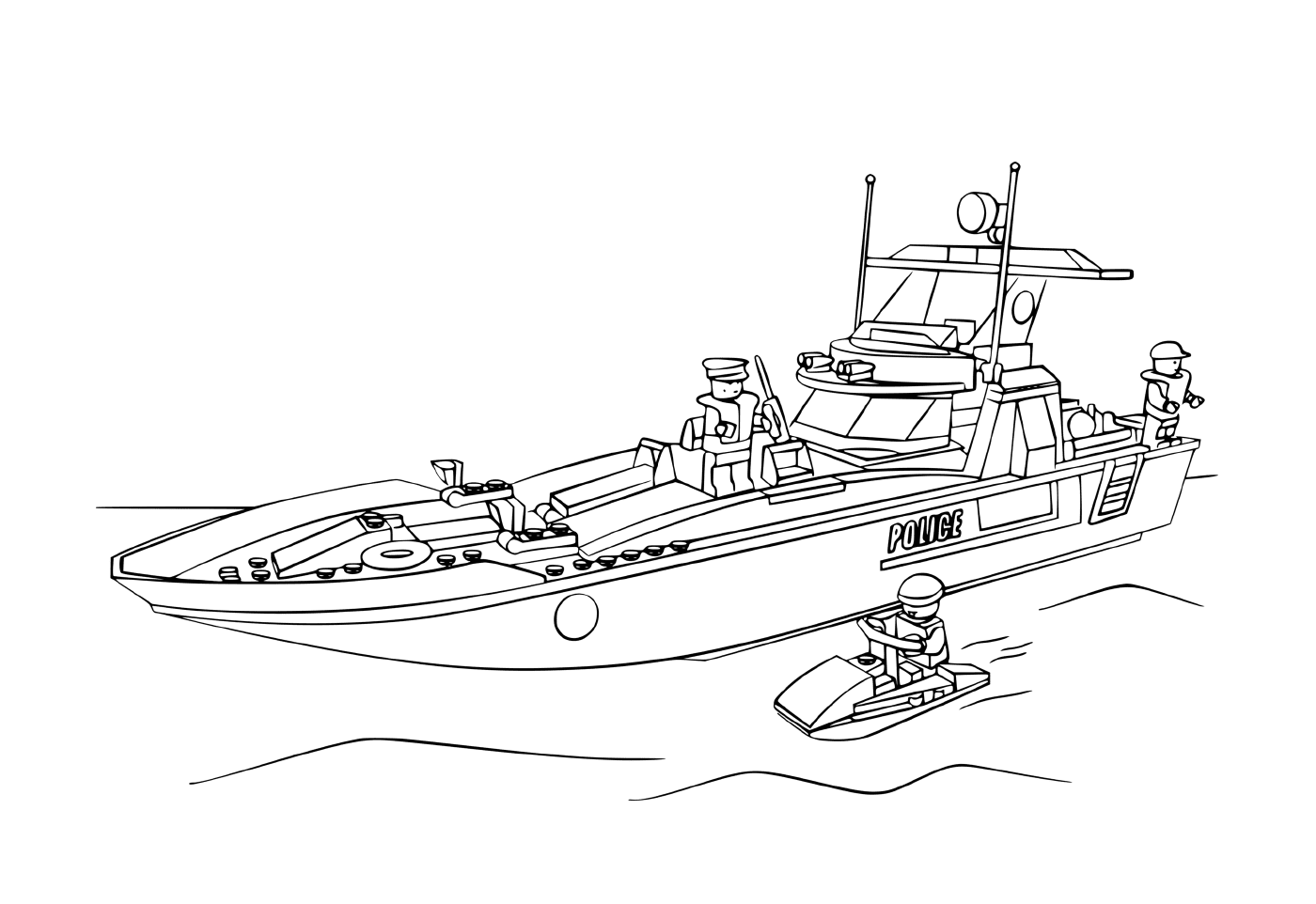  Морское полицейское судно < < Лего > > 