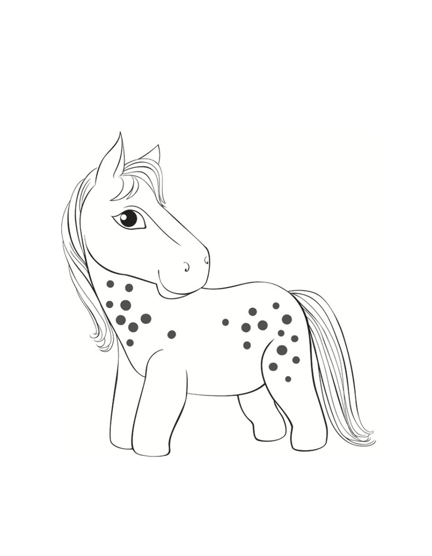 Pony with adorable black spots 