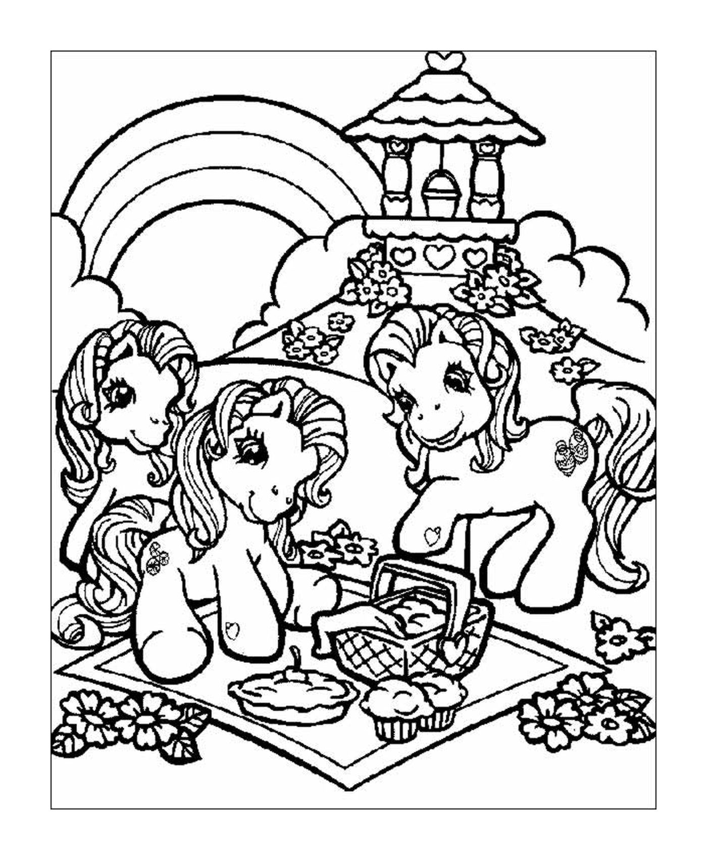  My Little Pony, happy picnic with friends 
