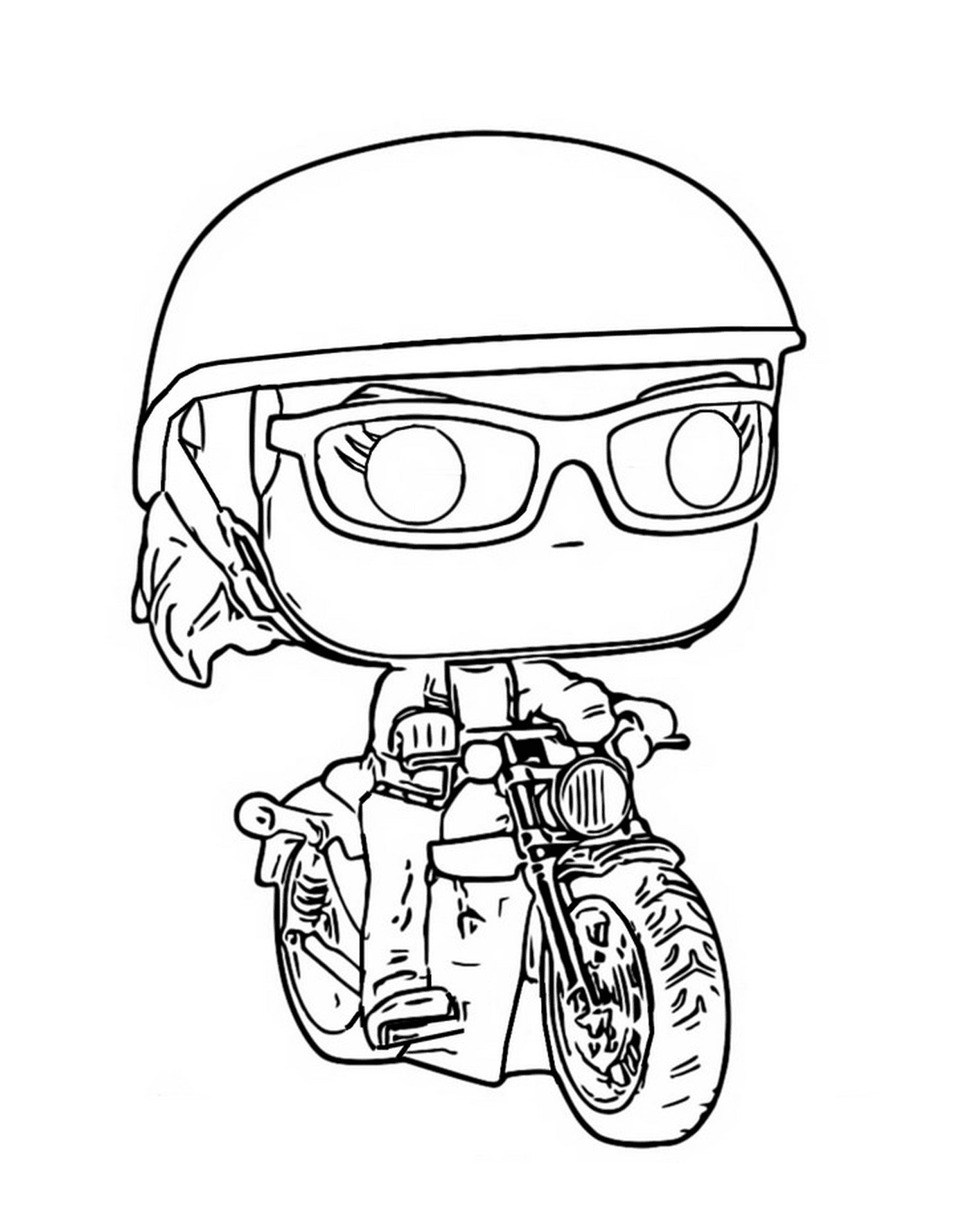  Carol Danvers en motocicleta 