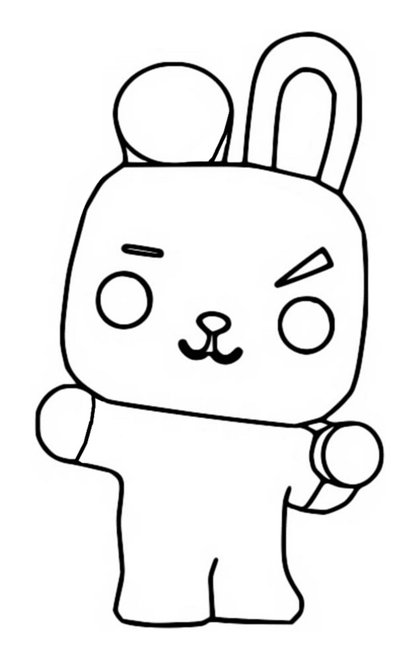  Cooky, BT21, cat with a knot on his head 