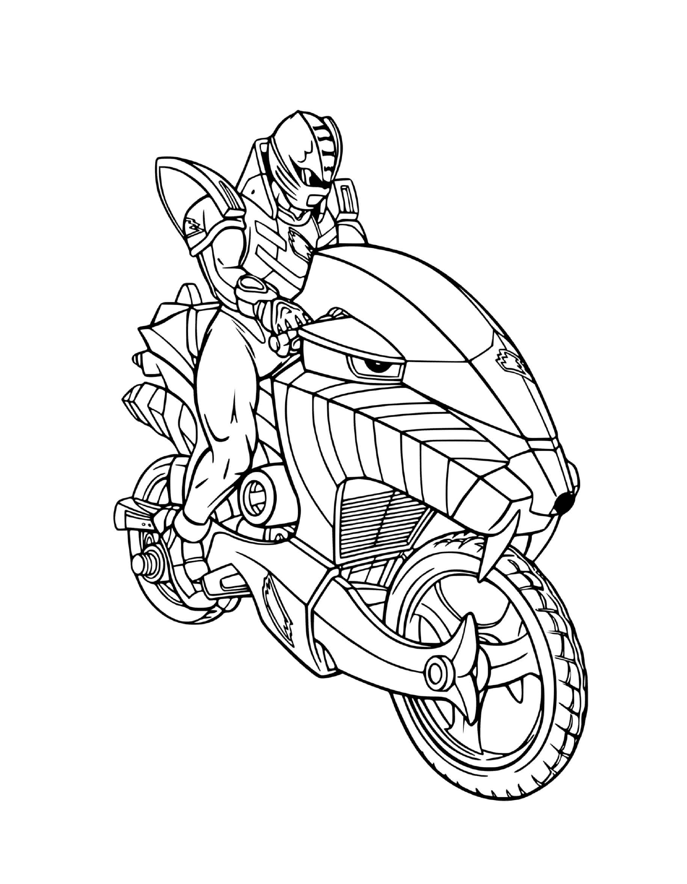 Geschwindigkeits-Power Ranger Motorrad 