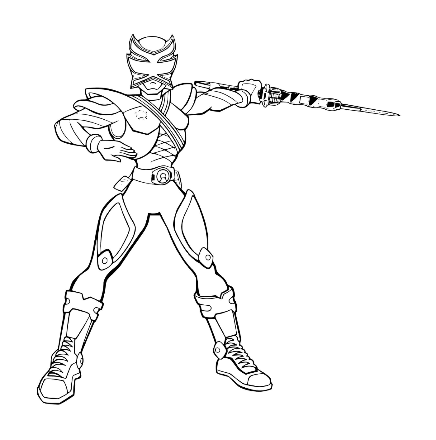  Super Ninja Power Ranger de acero 
