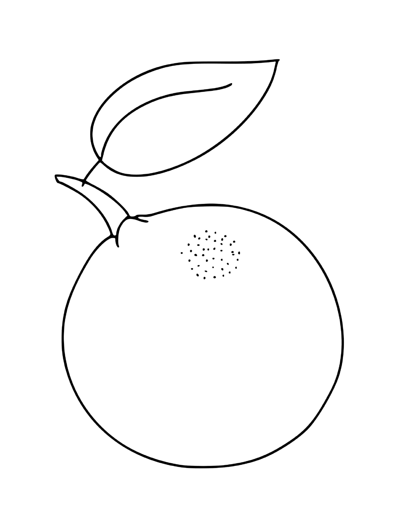  Яблоко с листом 