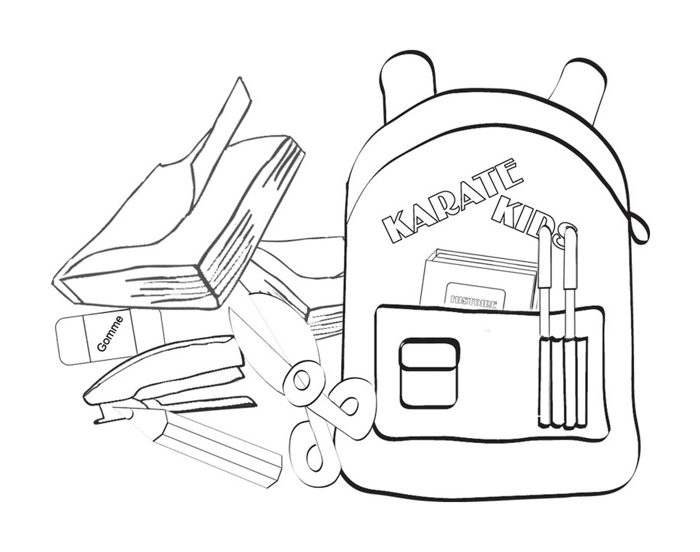  School bags and school supplies 
