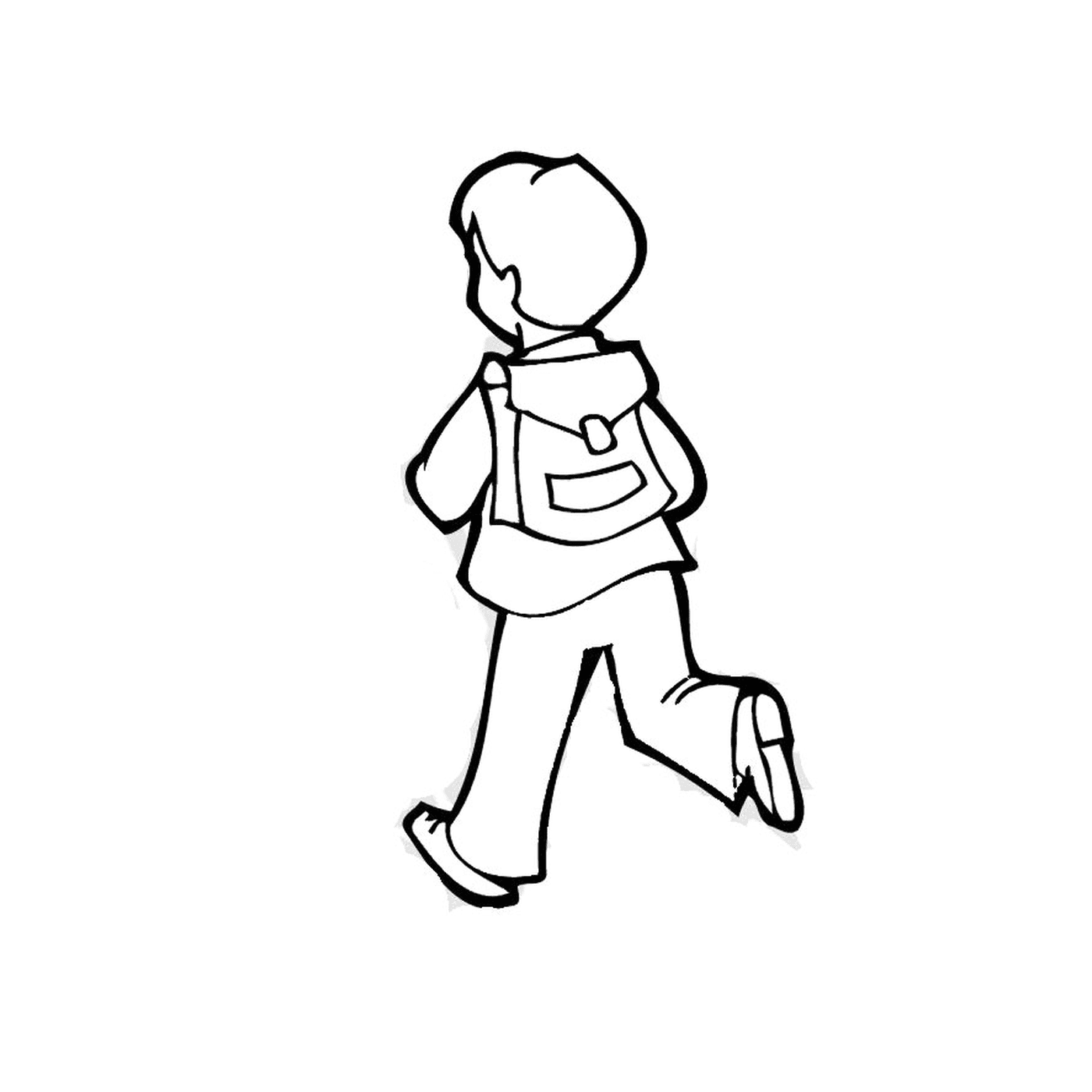  Boy walking 