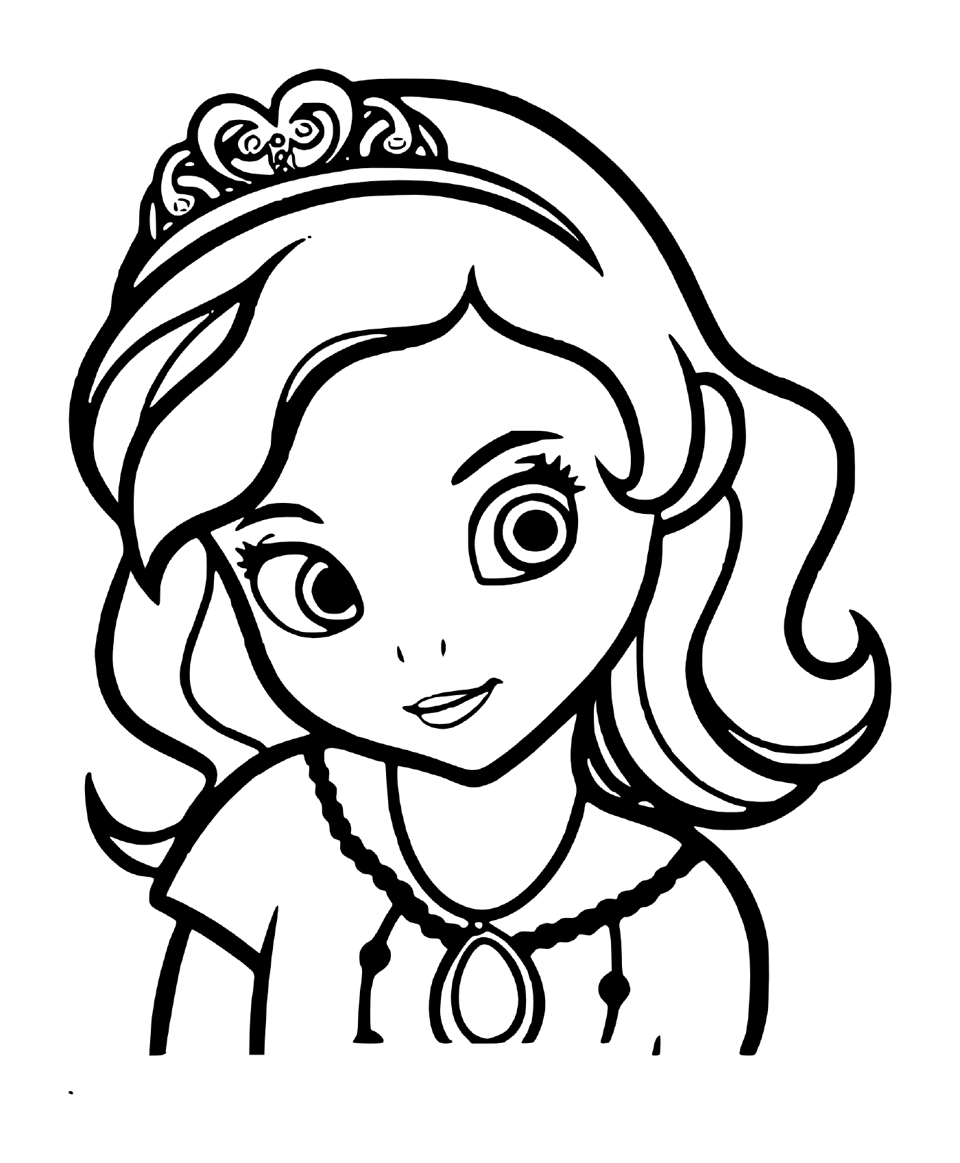  Principessa Sofia faccia, viso ritratto 
