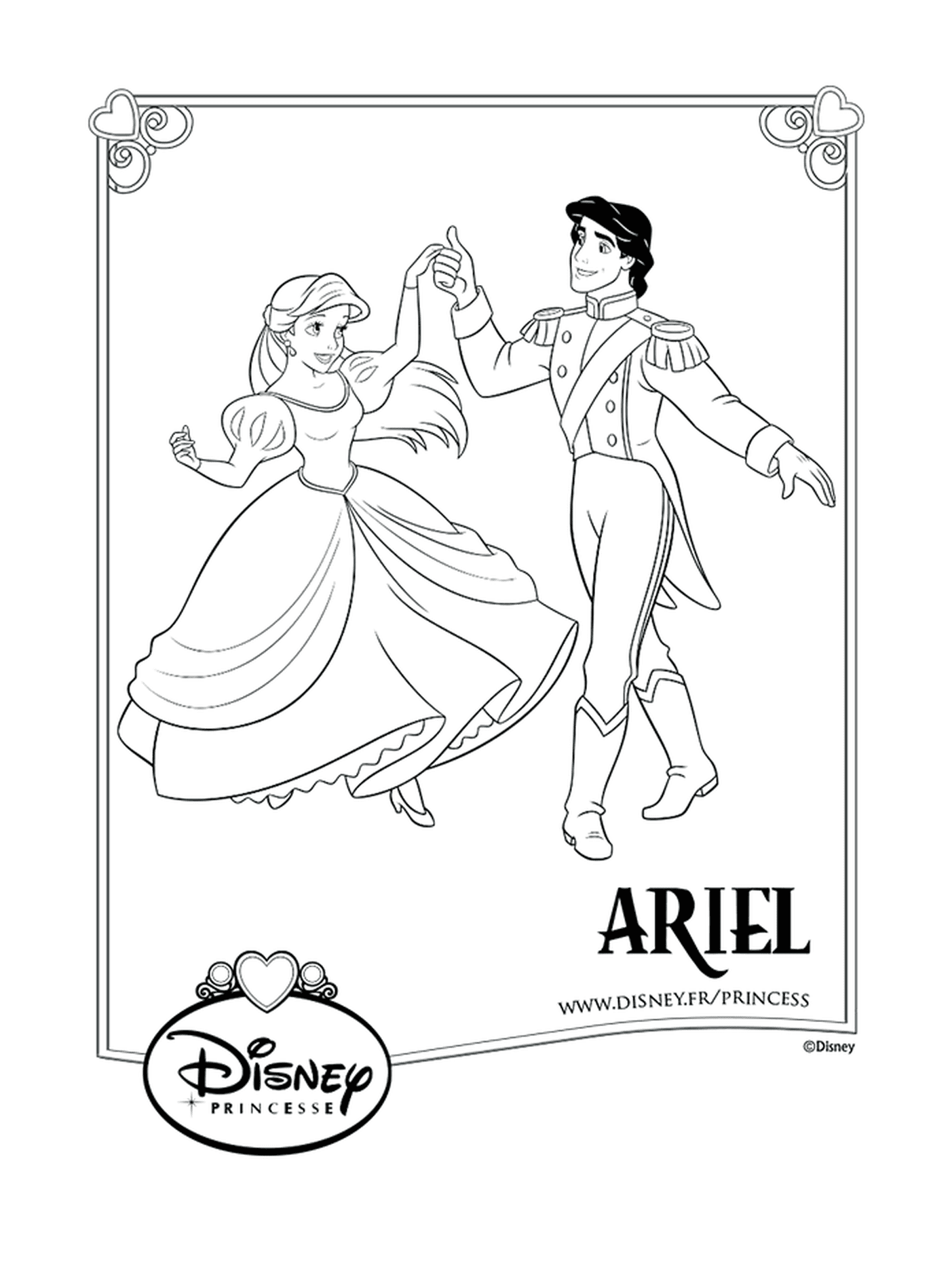  Ariel, a princess dancing 