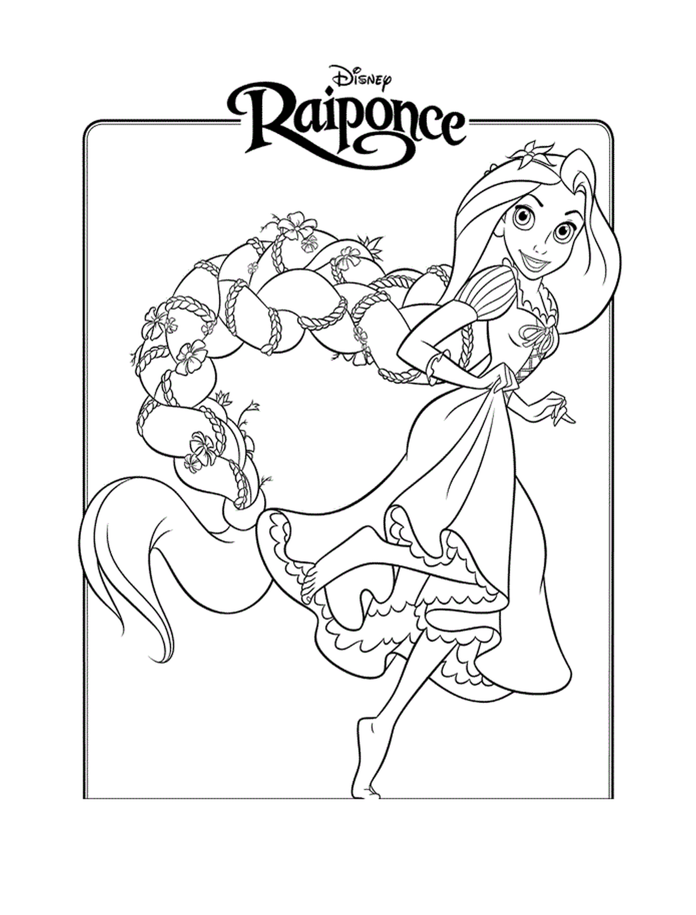  Princess Raiponce, of dazzling beauty 