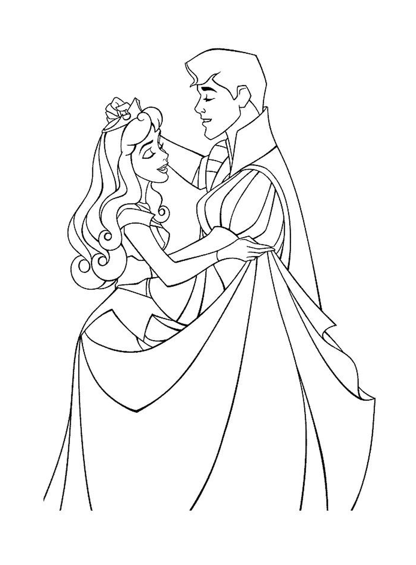  Aurore dances with her prince charming 
