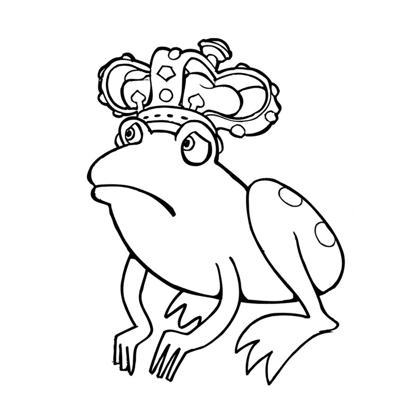 Frosch, der eine Krone trägt 