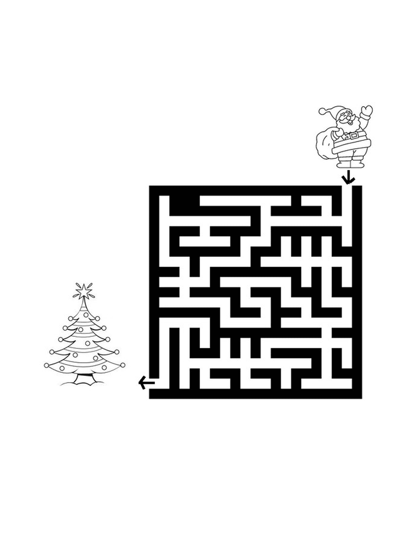  Weihnachten Labyrinth 1 