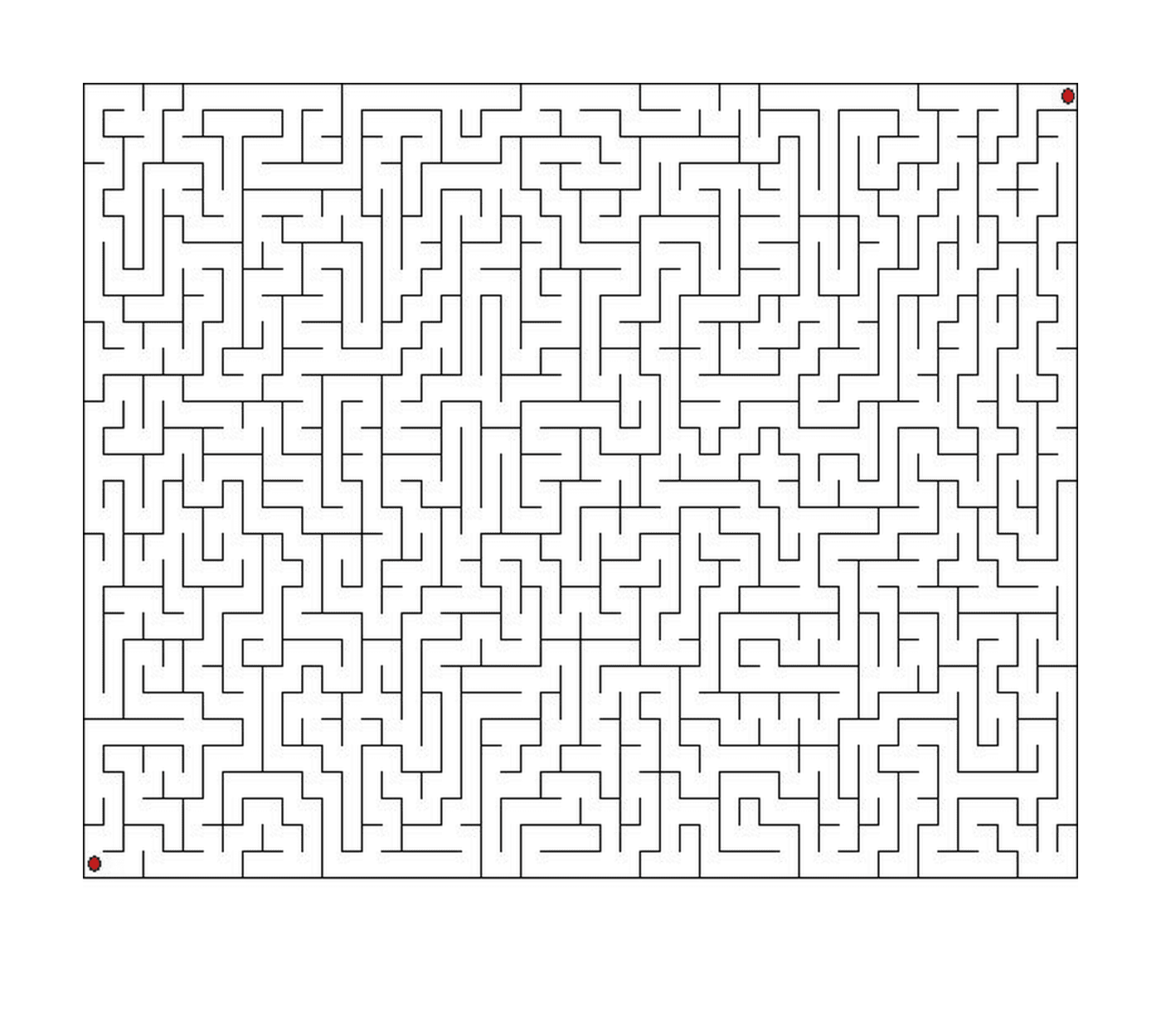  Gioco di labirinto : Difficile 
