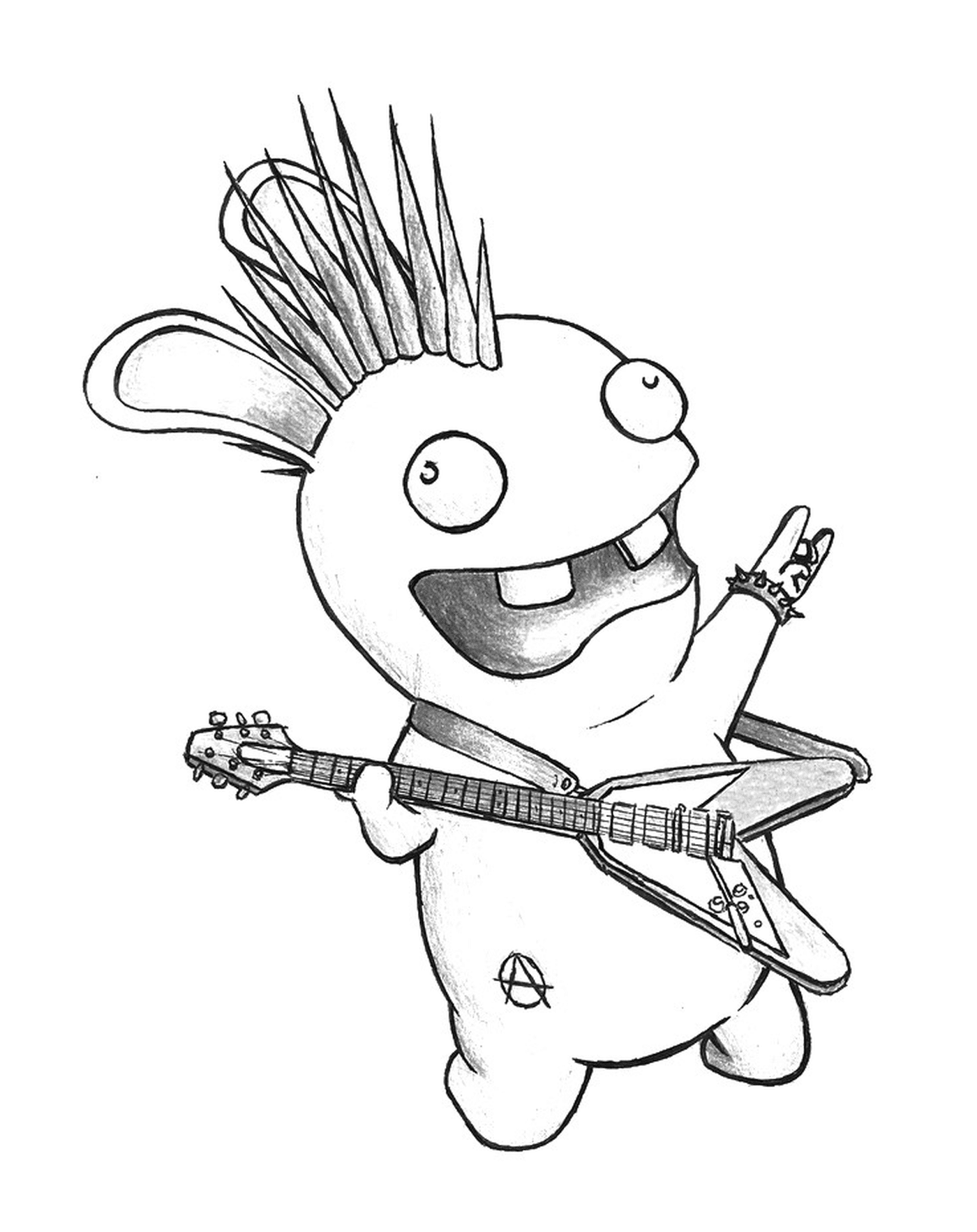  Conejo Cretin estrella de rock 