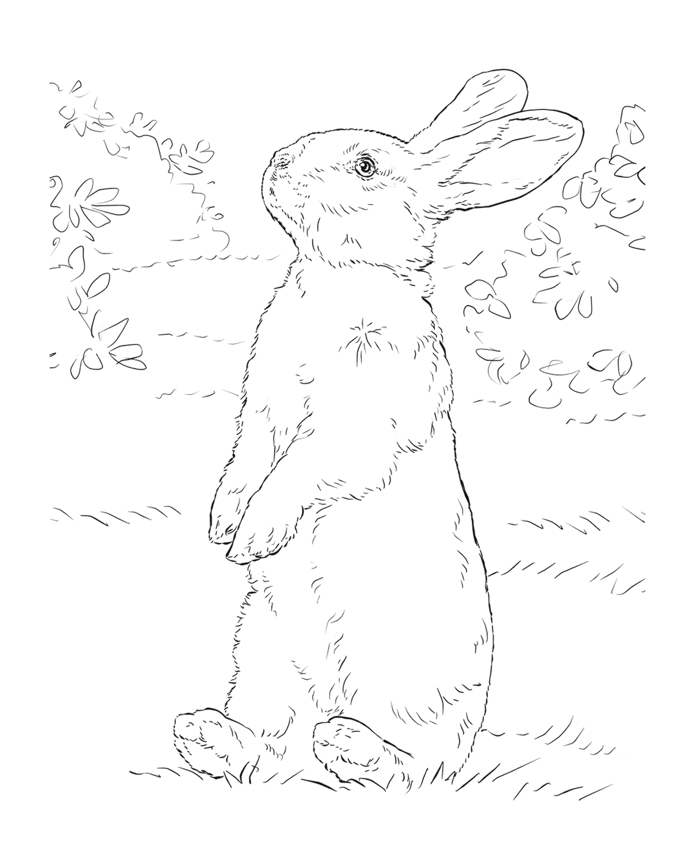  Realistic rabbit animals 