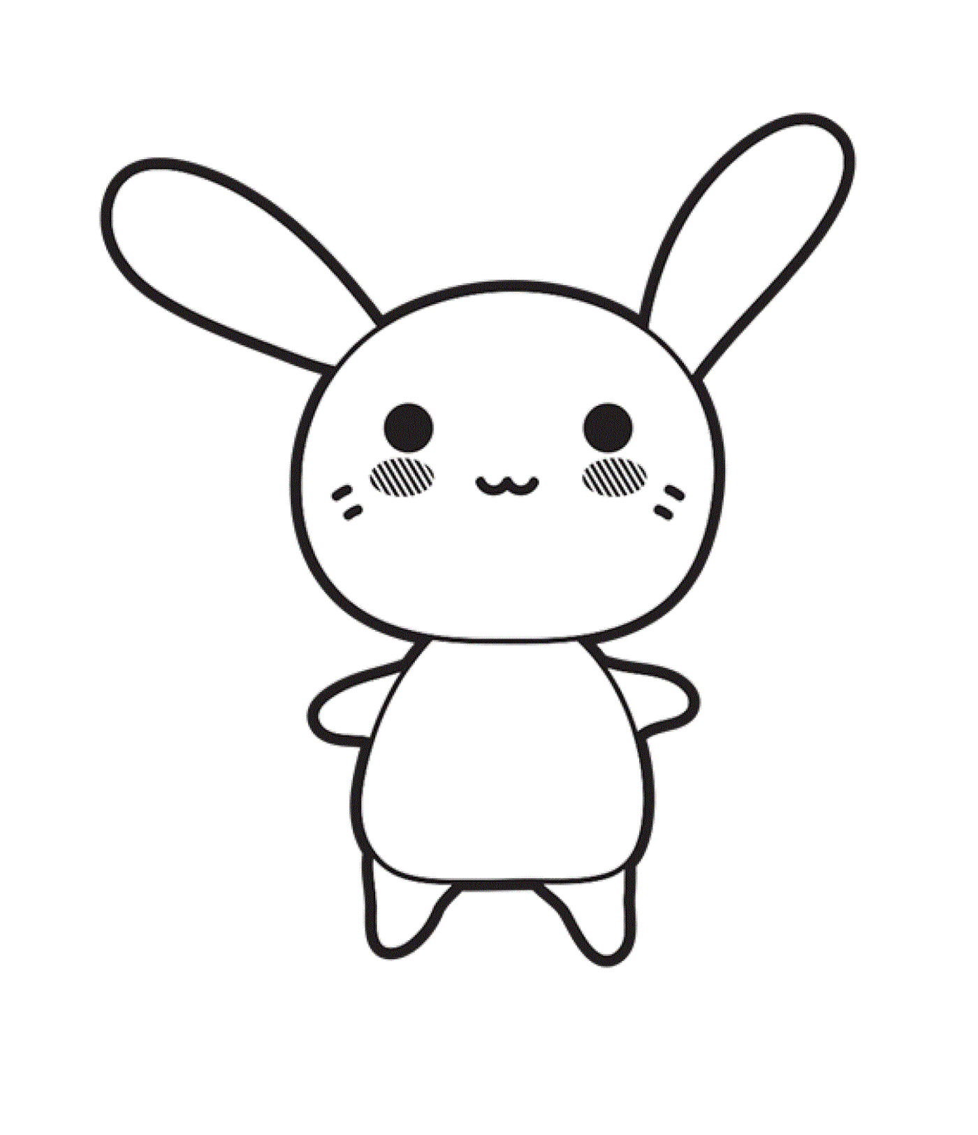 Cute and simple rabbit 