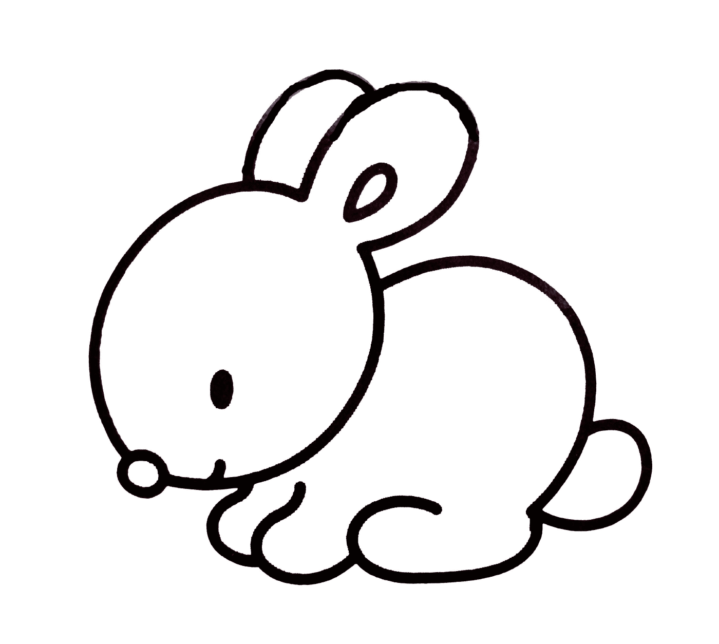  Легкий и простой кролик для детей 