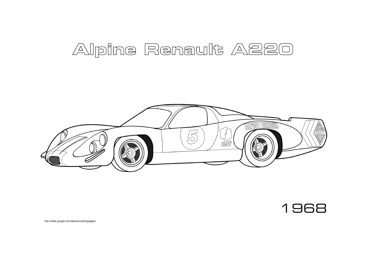  Alpine Renault A220 с 1968 года 
