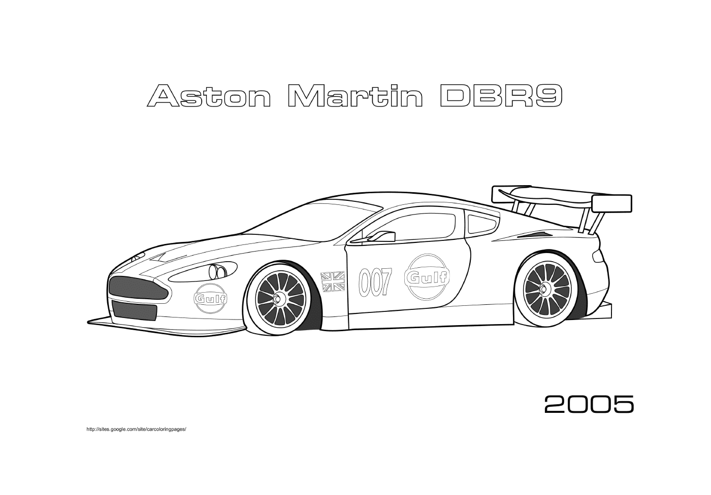  Aston Martin Dbr9 of 2005 