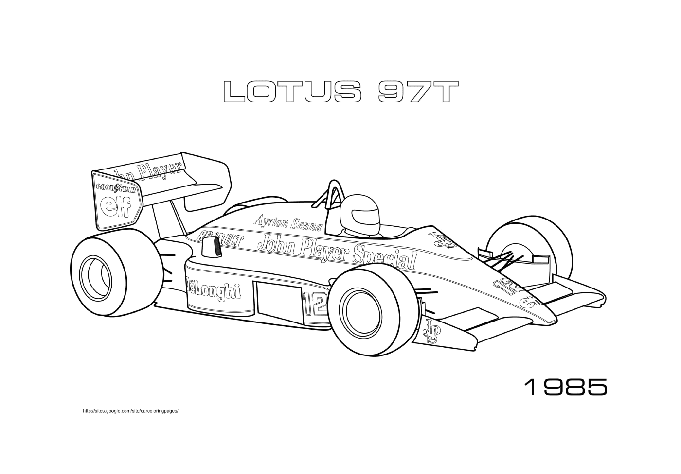  Lotus 97t of 1985 