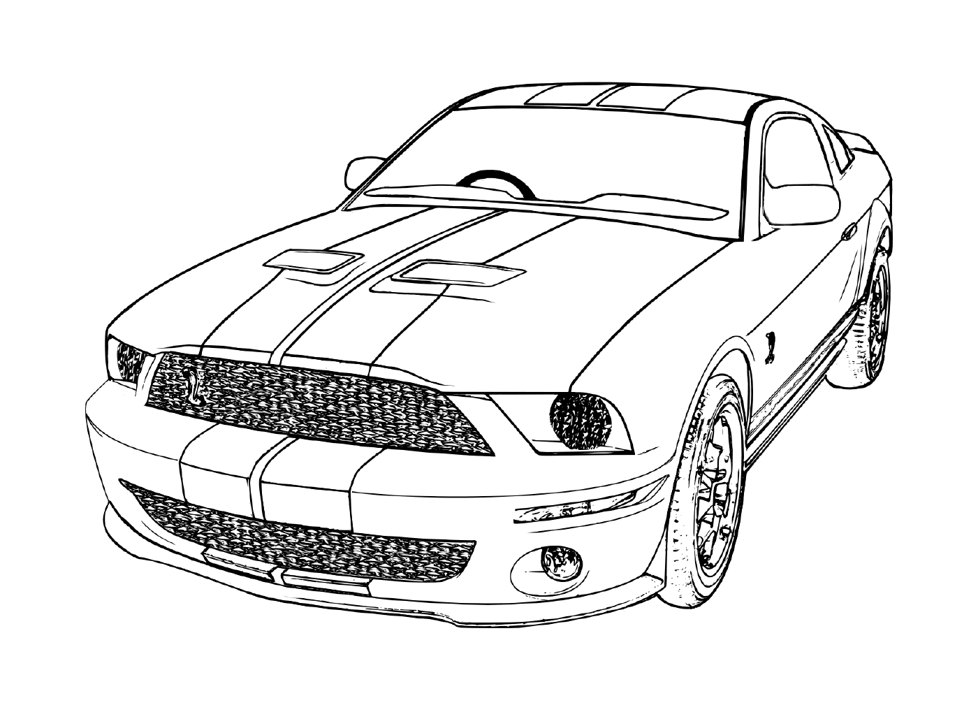  Ford Mustang coche de carreras 