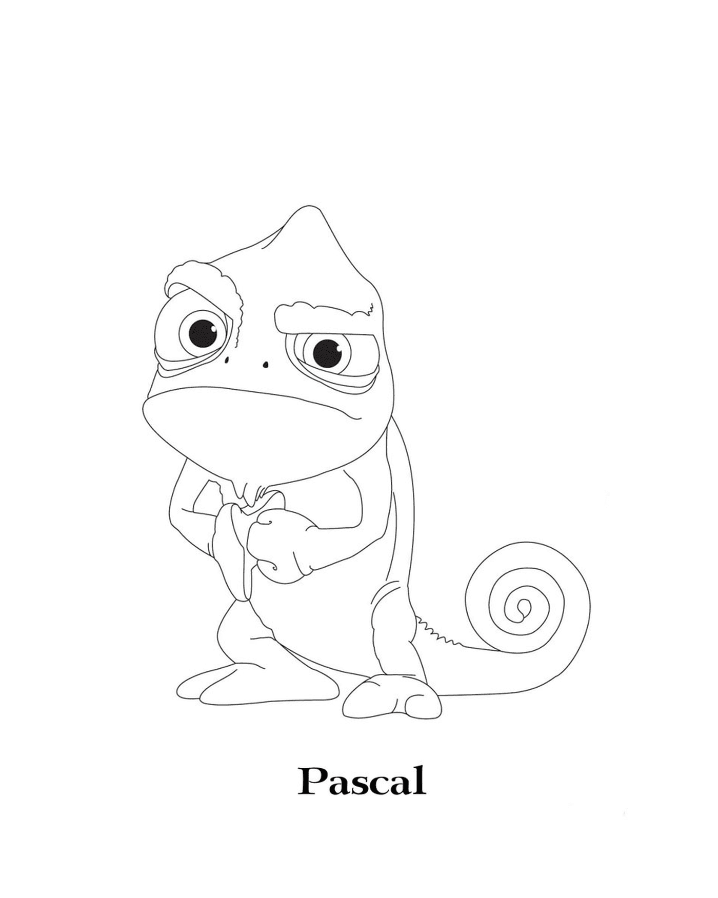  Raiponce, Pascal, charming reptile 