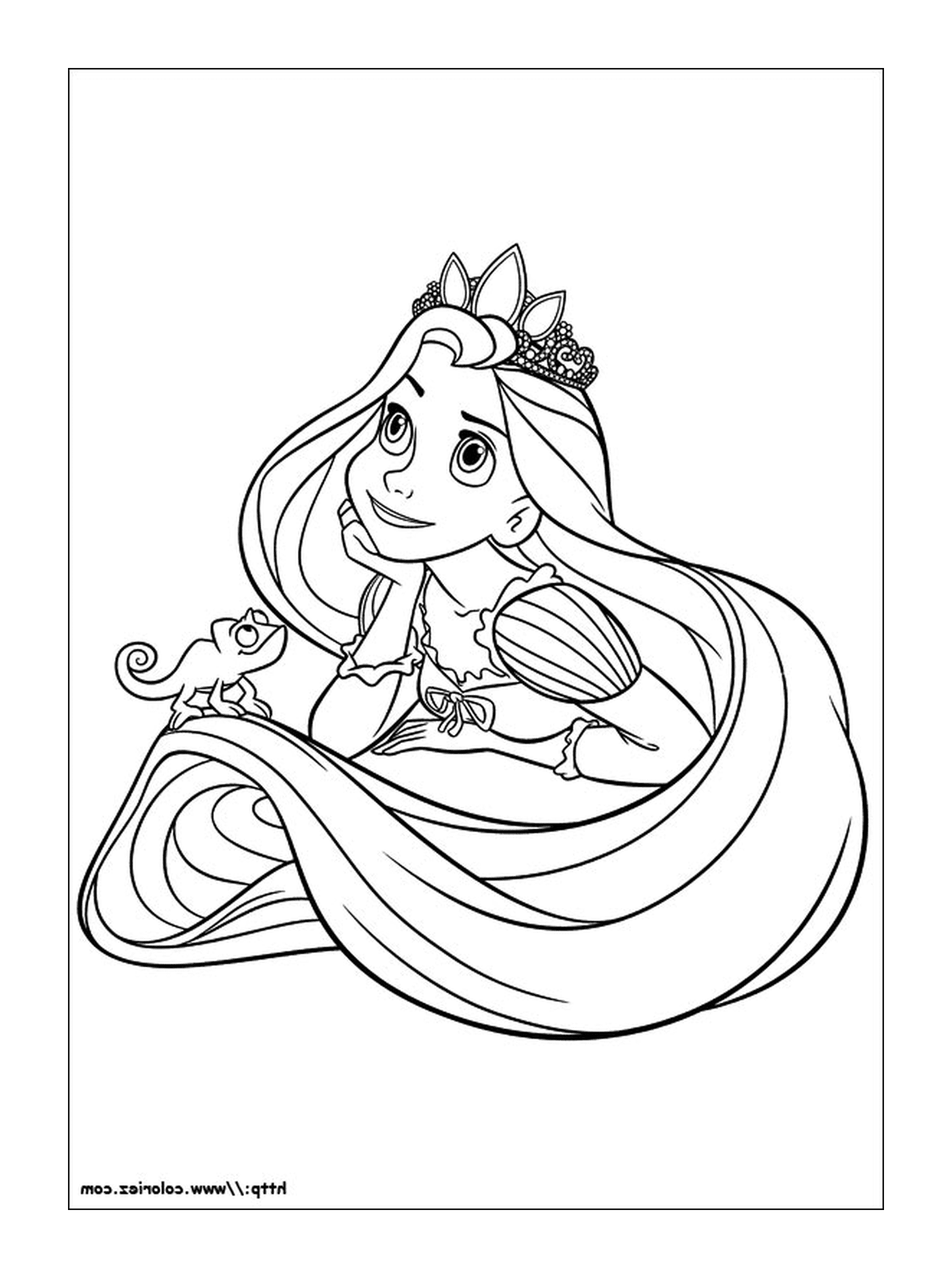  Raiponce, charmante Prinzessin Disney 