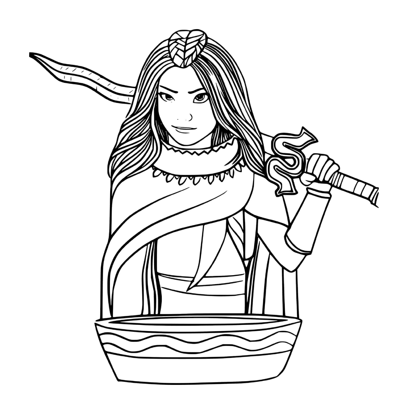  Raya and a pot, magic snake 