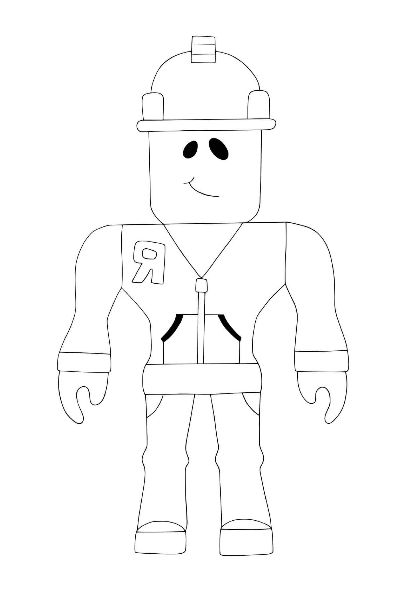  Constructor Roblox en uniforme 