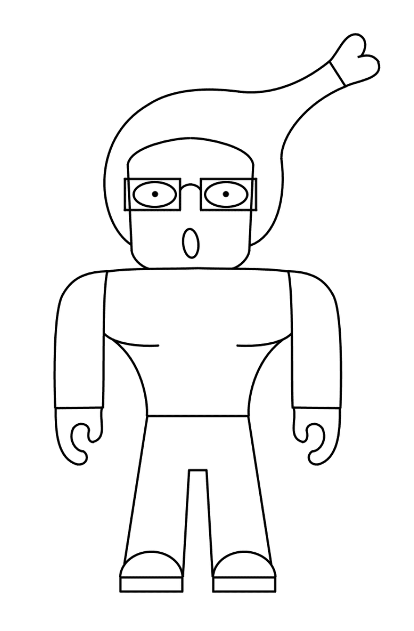  Strange human character Roblox 