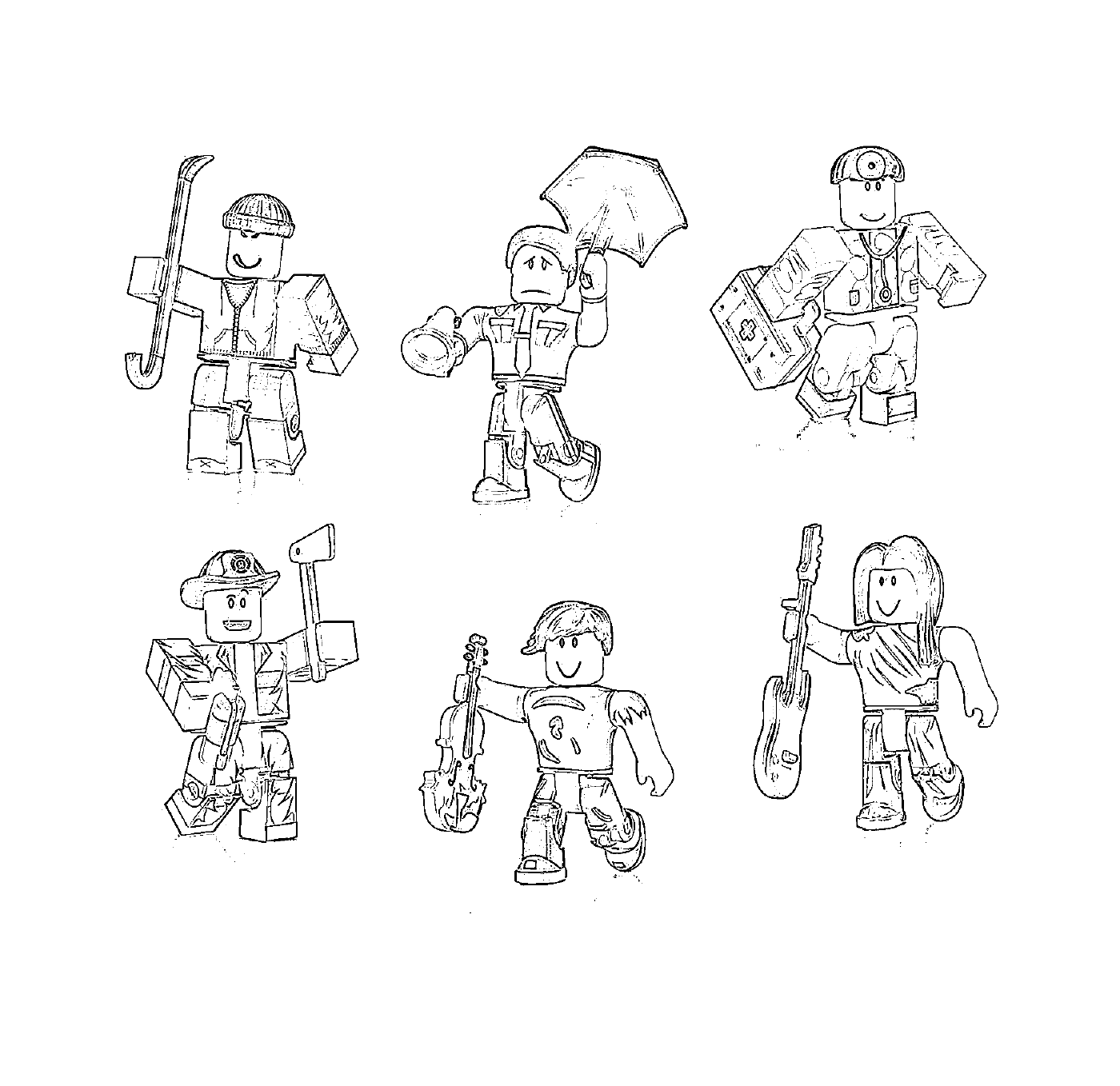  Roblox characters drawn 