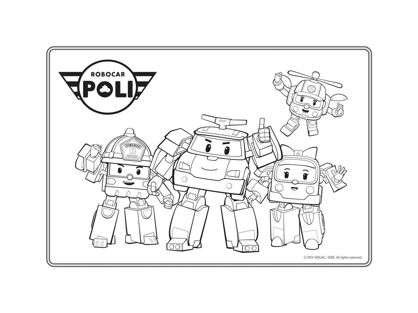  Characters Robocar Poli 