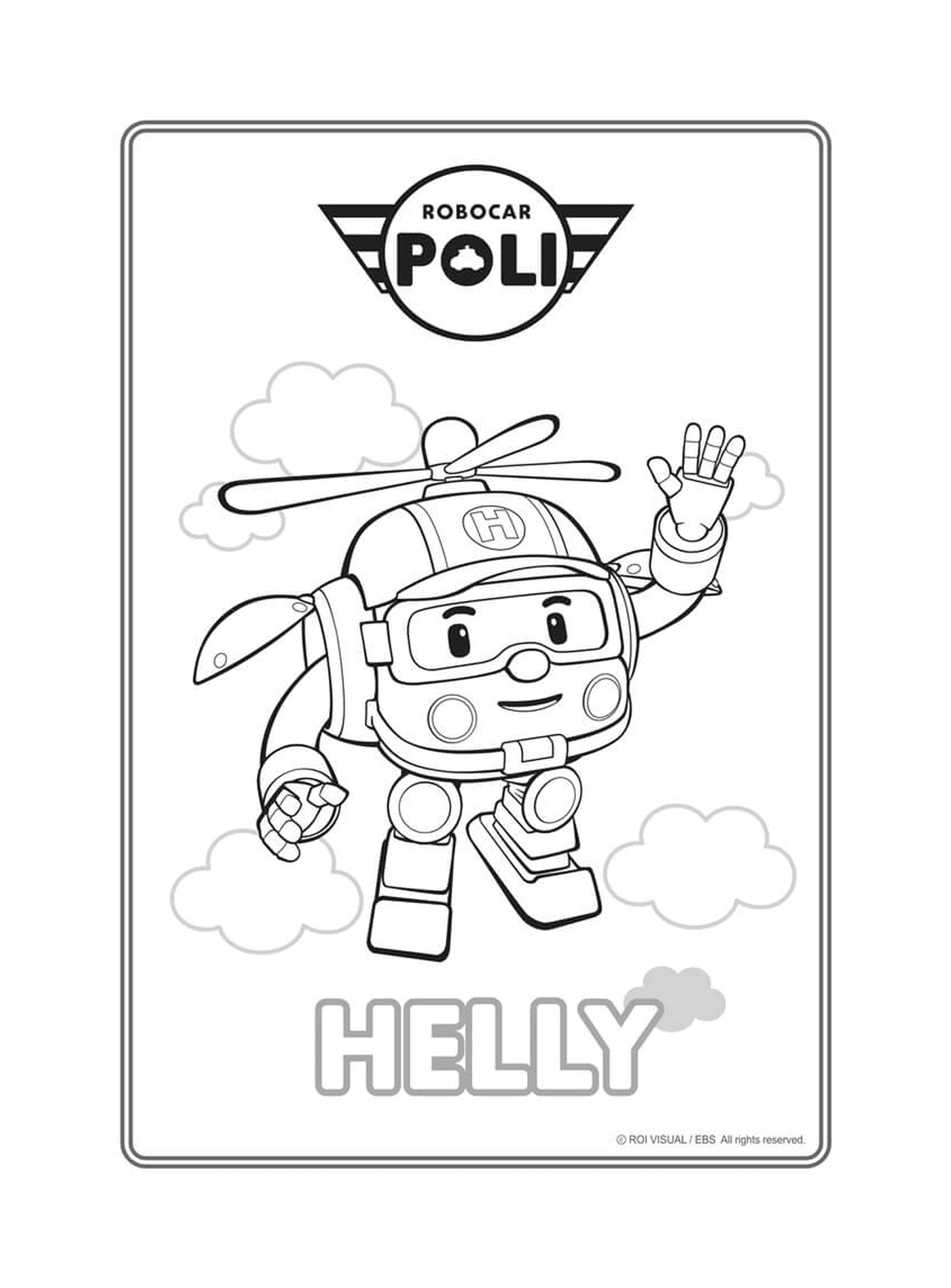  Helly, l'elicottero di Robocar Poli 